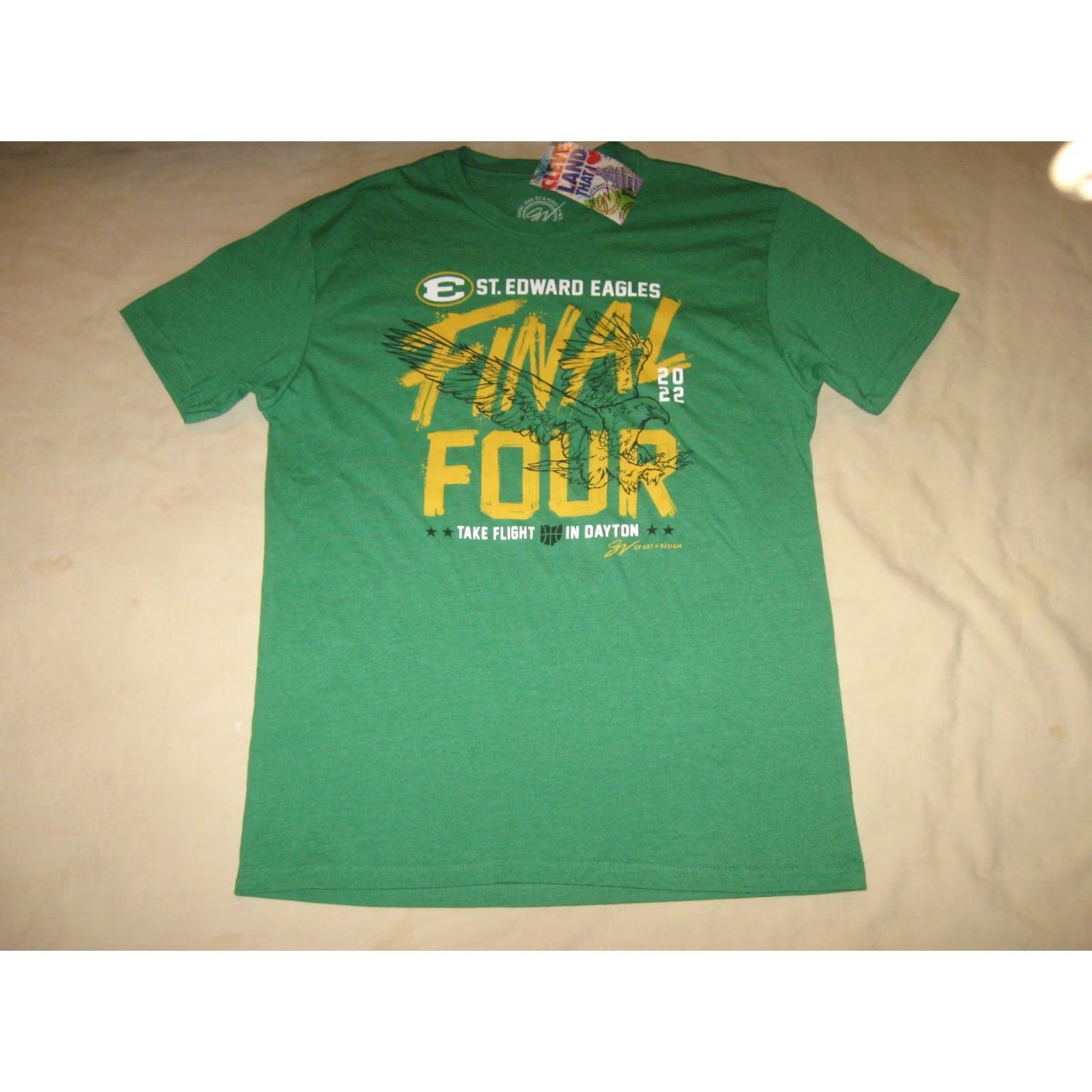 Vintage St Edwards Eagles Basketball Shirt NEW Mens Large (slim) Lakewood Ohio Final4 Size US L / EU 52-54 / 3 - 2 Thumbnail
