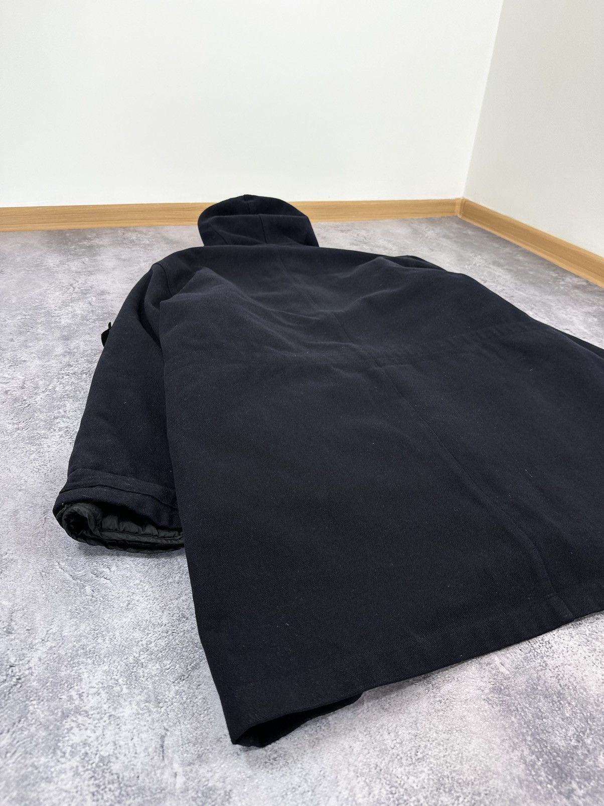 Massimo Osti Vintage 1998 Stone Island Archival Wool Hooded Long Coat Size US XL / EU 56 / 4 - 15 Thumbnail