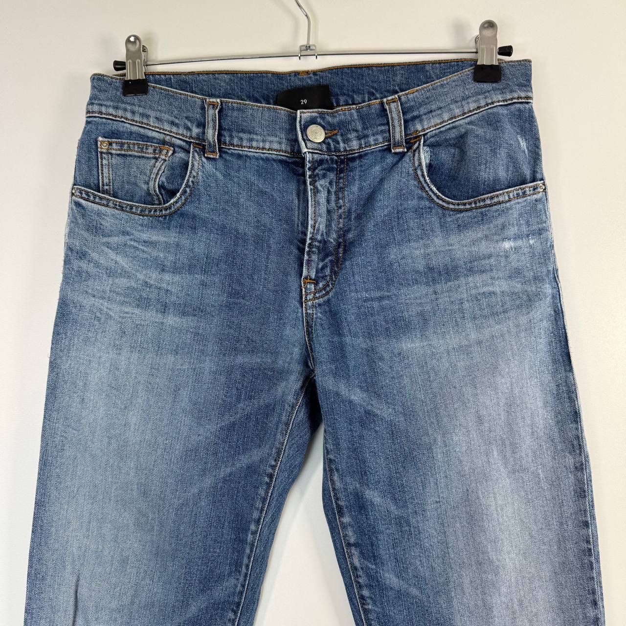 Emporio Armani Emporio Armani Men’s Slim Fit Blue Jeans Designer Denim 29 Size US 29 - 2 Thumbnail