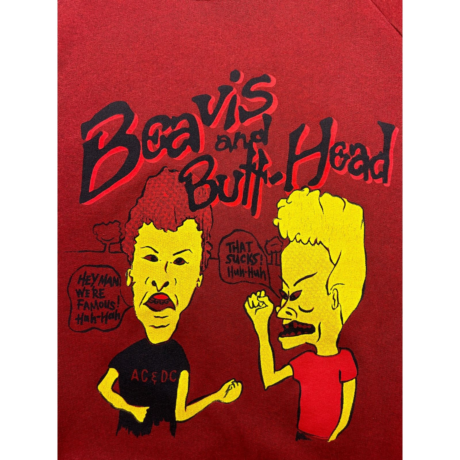 Vintage Vintage 90s Beavis And Butthead Cartoon Graphic Crew Neck L Size US L / EU 52-54 / 3 - 4 Thumbnail