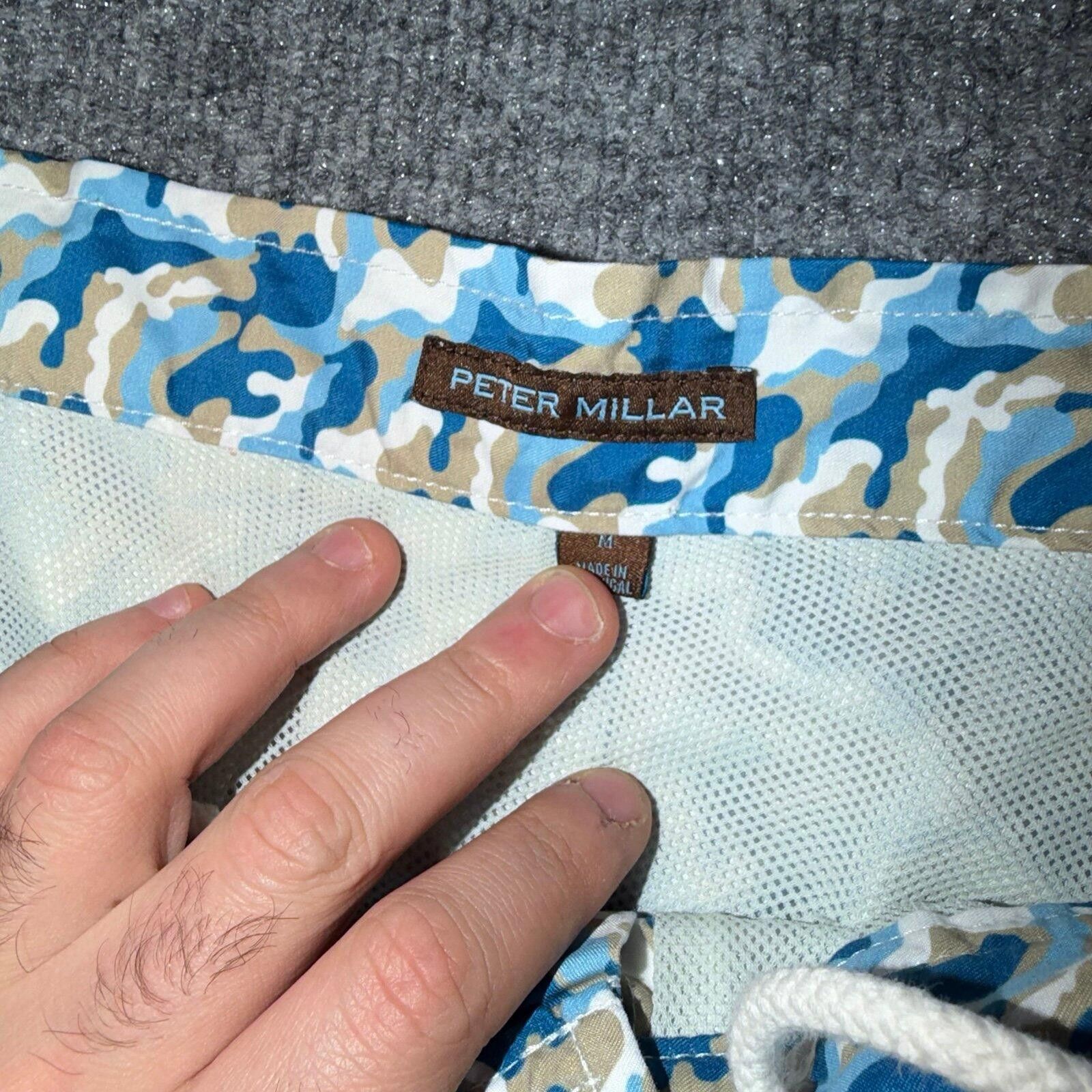 Peter Millar Peter Millar Blue Camo Lined Swim Trunks Mens MD Rare Summer Size US 32 / EU 48 - 4 Thumbnail