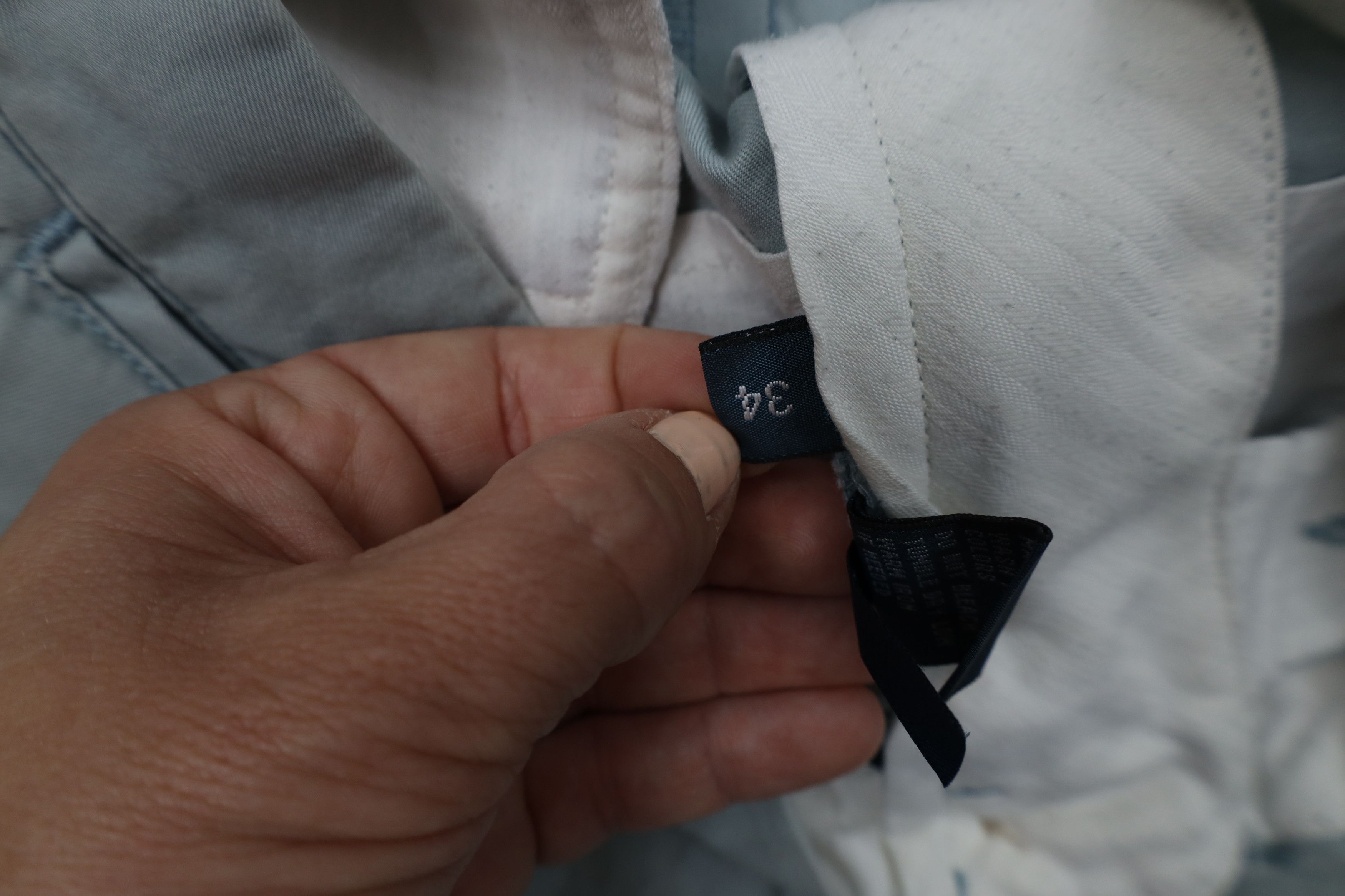 Ralph Lauren × Vintage Vintage 90s Ralph Lauren Above Knee Chino Shorts Light Blue Size US 34 / EU 50 - 10 Thumbnail
