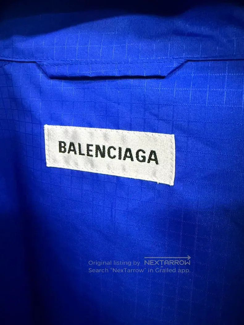 Balenciaga Balenciaga Red and Blue Patchwork Large Logo Windbreaker Size XS / US 0-2 / IT 36-38 - 3 Thumbnail