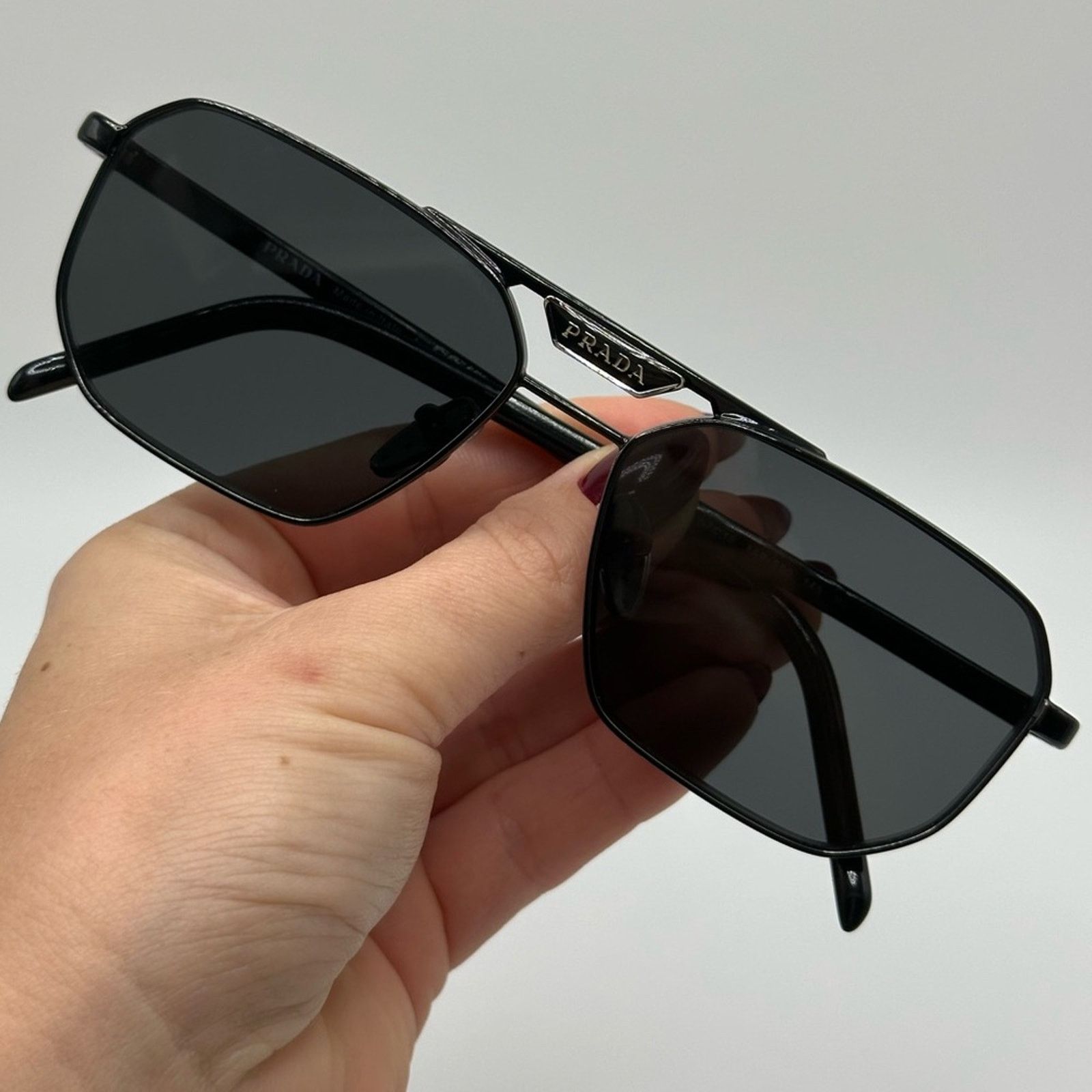 Prada PRADA Sunglasses PR58YS 1AB5S0 Black/Dark Grey Unisex NEW Size ONE SIZE - 8 Thumbnail