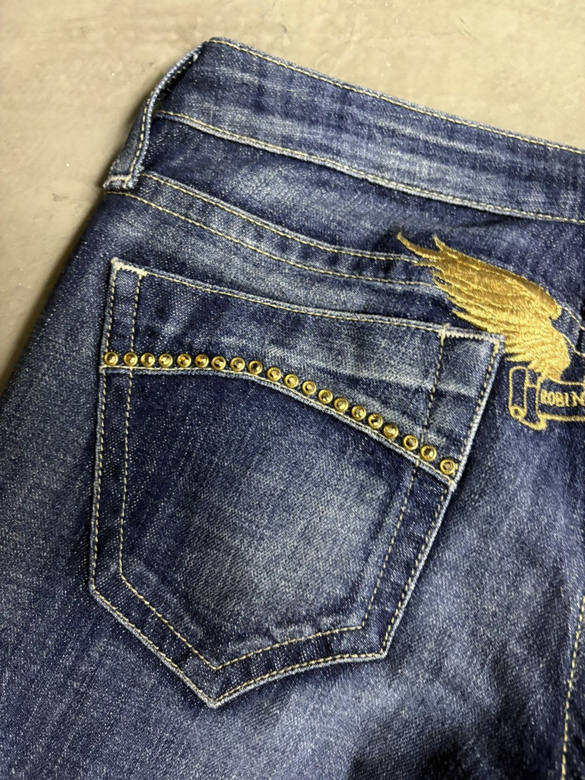 Robins Jeans 🔥Vtg ROBIN’S JEANS Gemstone Studded Flare Jeans Made In USA Size US 34 / EU 50 - 3 Thumbnail