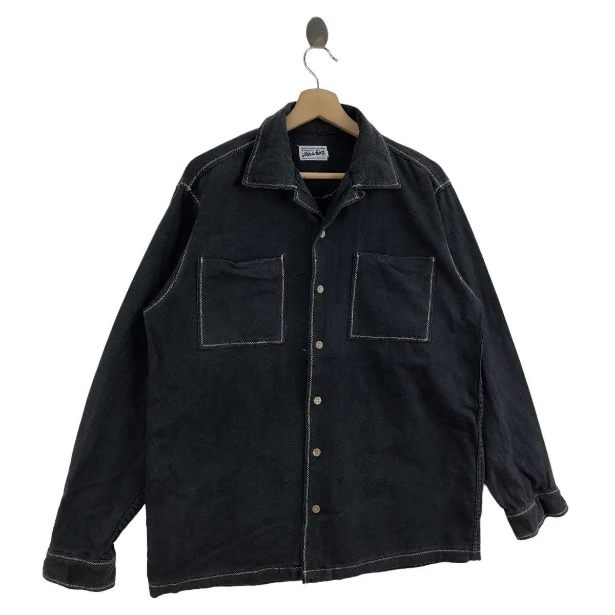 Vintage Vtg OCTOPUS ARMY SHIBUYA Japan Western Chore Jacket Denim Size US M / EU 48-50 / 2 - 3 Thumbnail