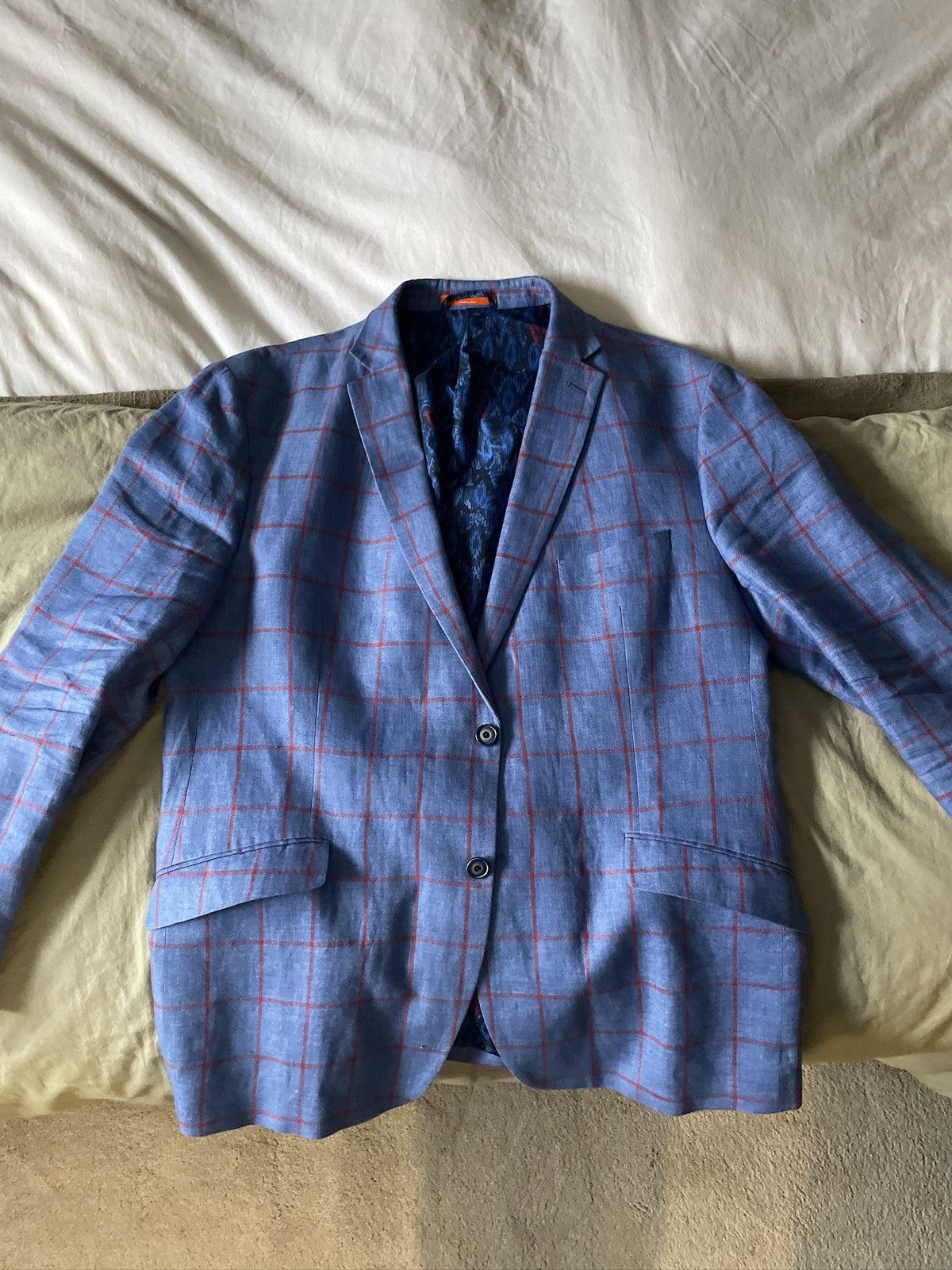 Tallia Tallia 100% Linen Blazer – Men’s 48R Size 48R - 1 Preview
