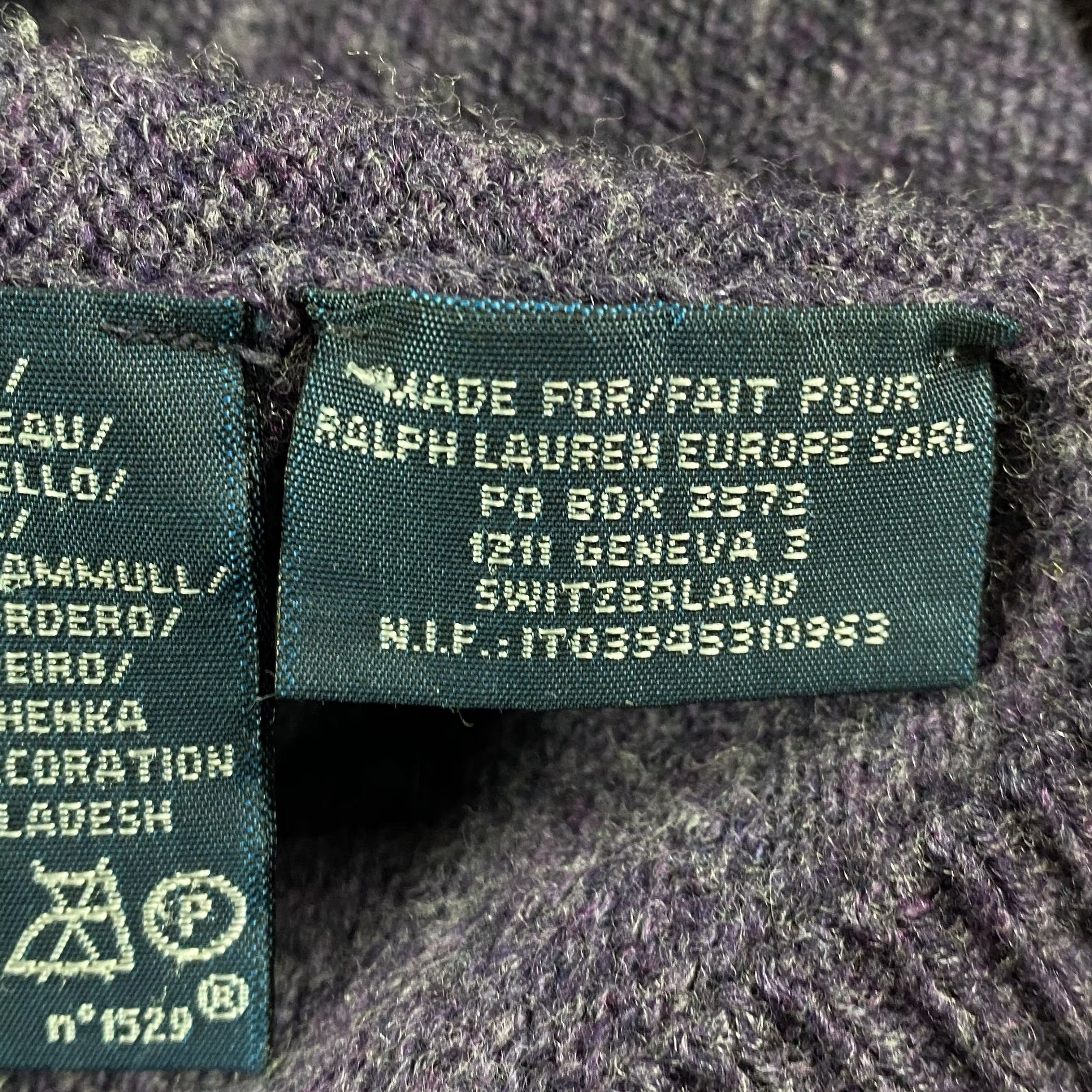 Polo Ralph Lauren × Ralph Lauren × Vintage Mens Wool Sweater V Neck Polo Ralph Lauren Vintage Size M Size US M / EU 48-50 / 2 - 6 Thumbnail