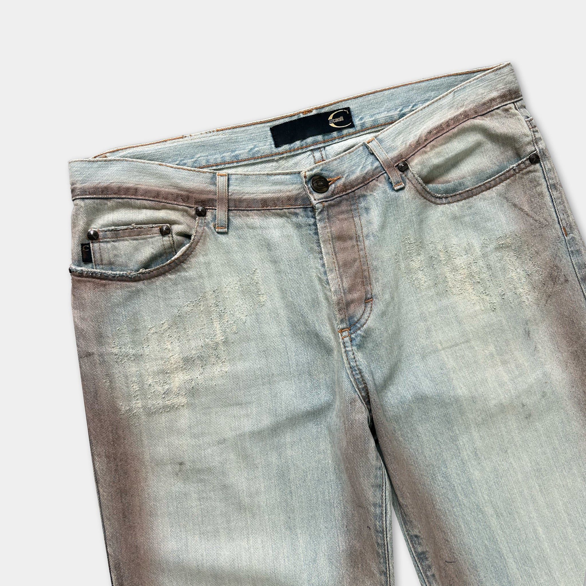 Just Cavalli Just Cavalli 2000's Green Gradient Jeans Size M / US 6-8 / IT 42-44 - 2 Thumbnail