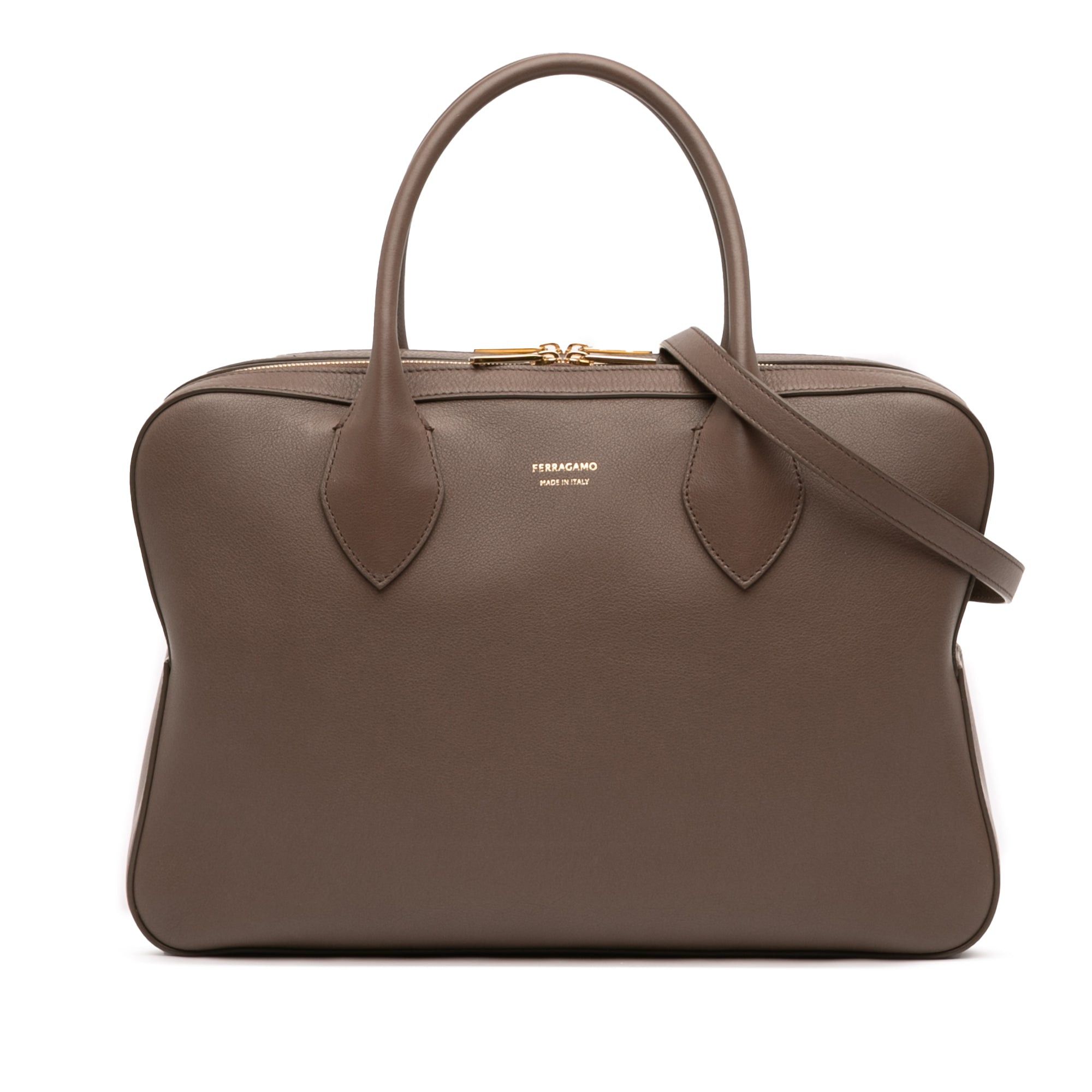 Salvatore Ferragamo Leather Stella Triple Zip Satchel Size ONE SIZE - 1 Thumbnail
