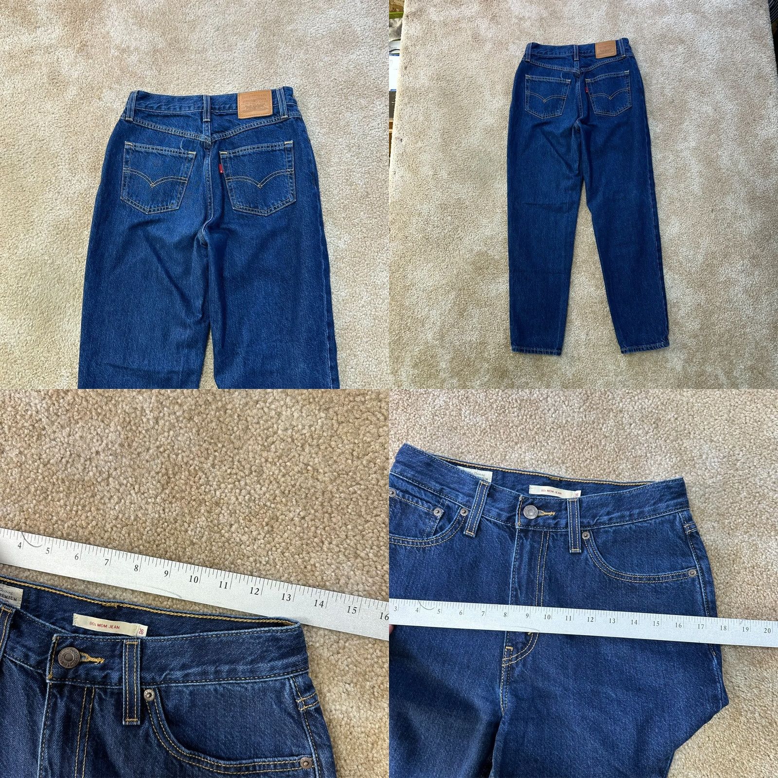 Levi's Levi's Premium 80s Mom Jean Women's 26 High Rise Blue Denim Jeans Size 26" / US 2 / IT 38 - 8 Thumbnail