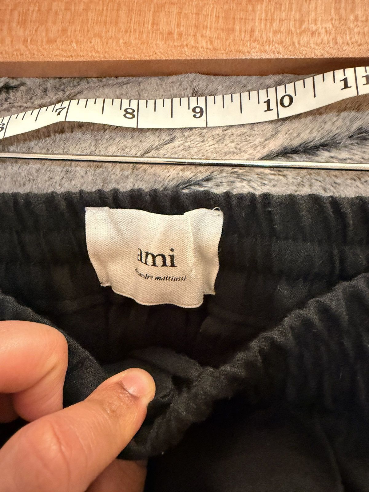 AMI Ami Paris Cropped Elasticated Waist Trousers Size US 30 / EU 46 - 4 Thumbnail