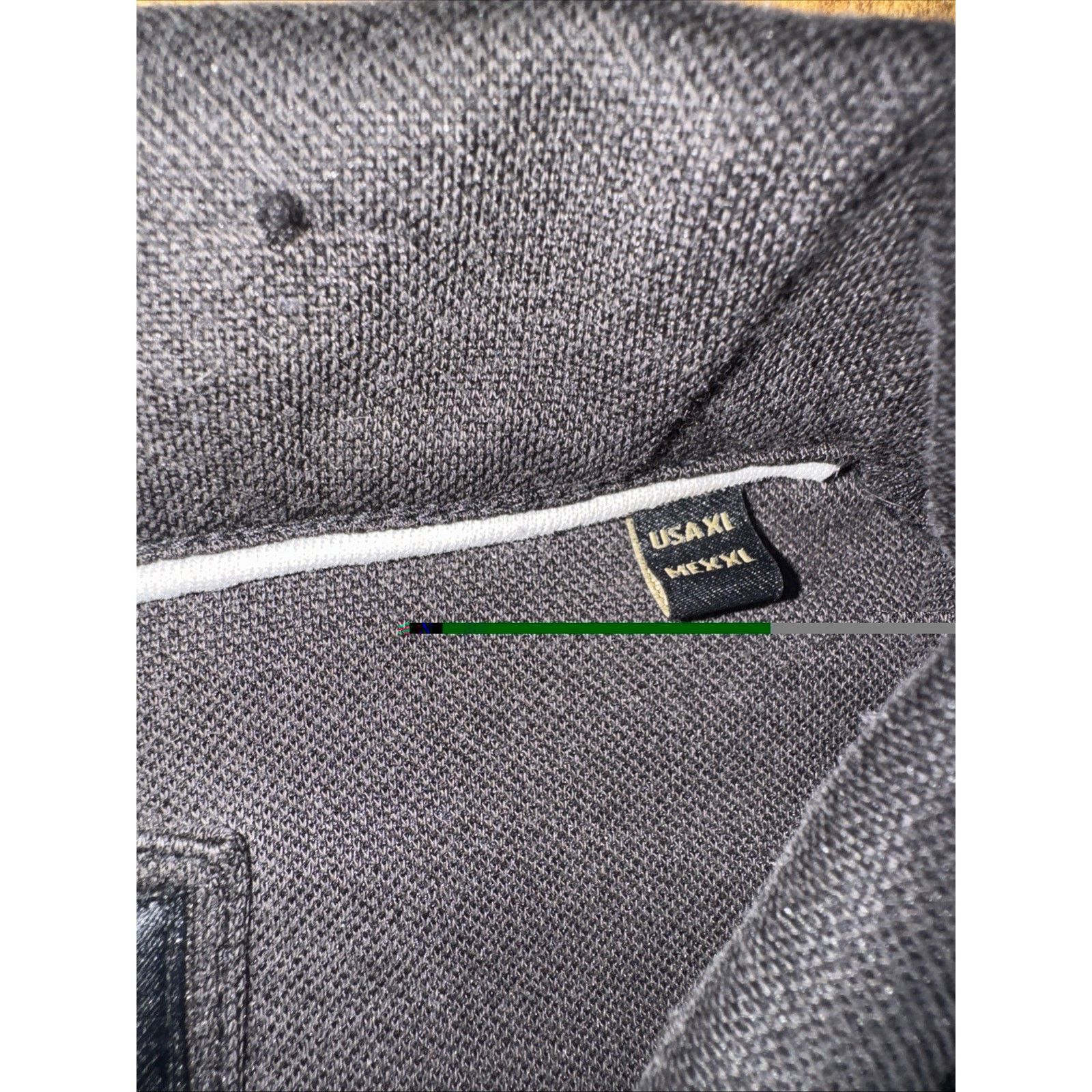 ASH Porter Ash Quarter Zip Polo Shirt Black XL 22x27 Sand Washed Size US XL / EU 56 / 4 - 4 Thumbnail