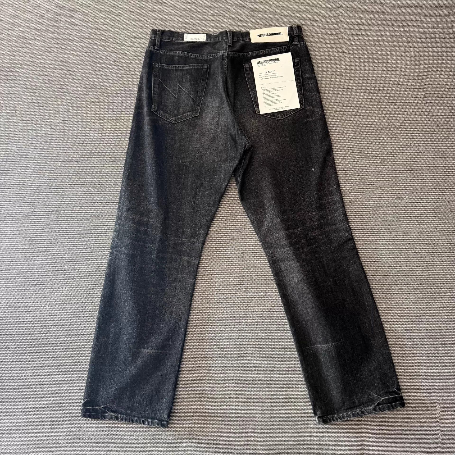 Neighborhood Neighborhood 25ss Dp-Basic Denim Jeans Black L Size US 34 / EU 50 - 3 Thumbnail