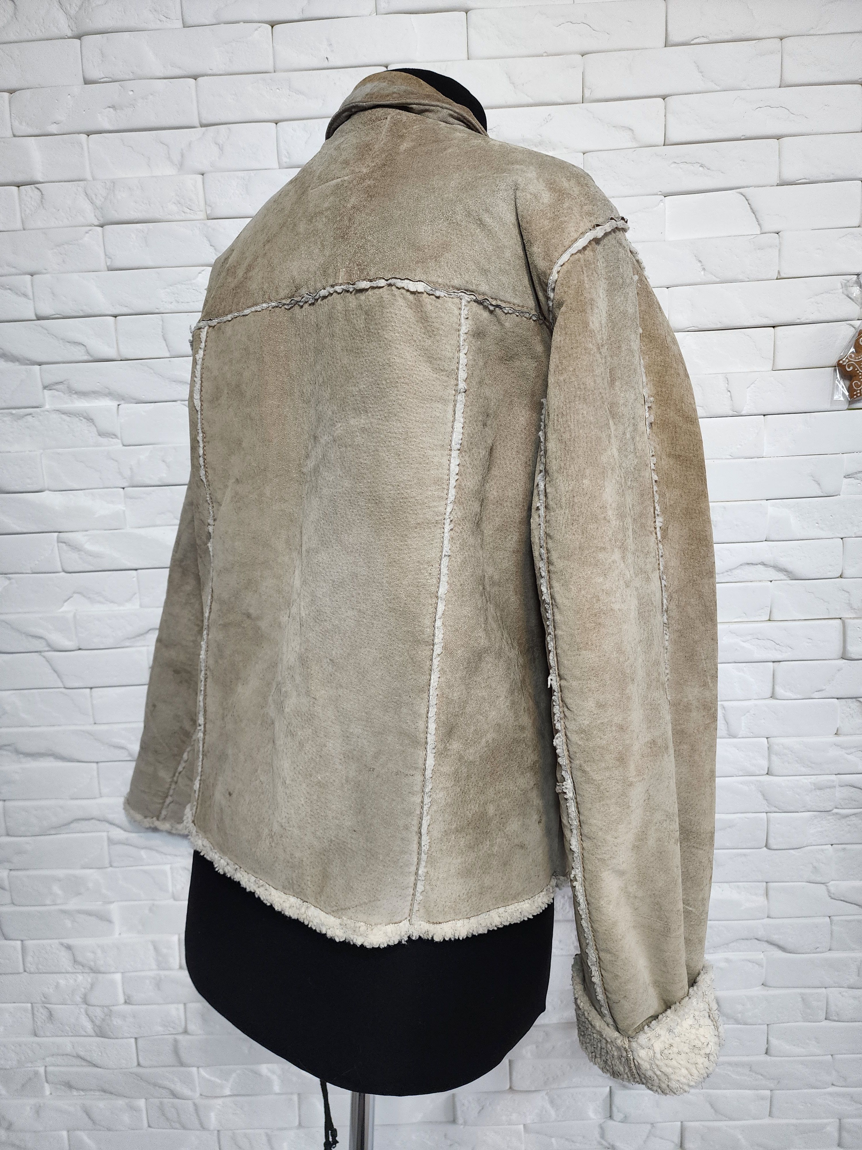Other Men's Suede Style Jacket: Faux Fur Insulation, Metal Zipper Size US L / EU 52-54 / 3 - 5 Thumbnail