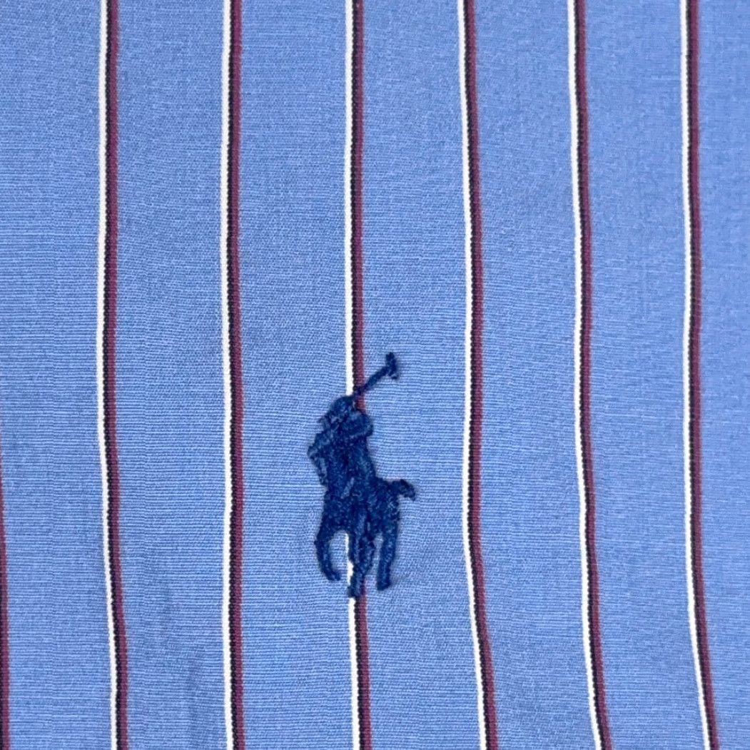 Ralph Lauren VINTAGE Ralph Lauren Shirt Adult L Blue Striped Classic Fit Pony Logo Y2K Size US L / EU 52-54 / 3 - 4 Thumbnail