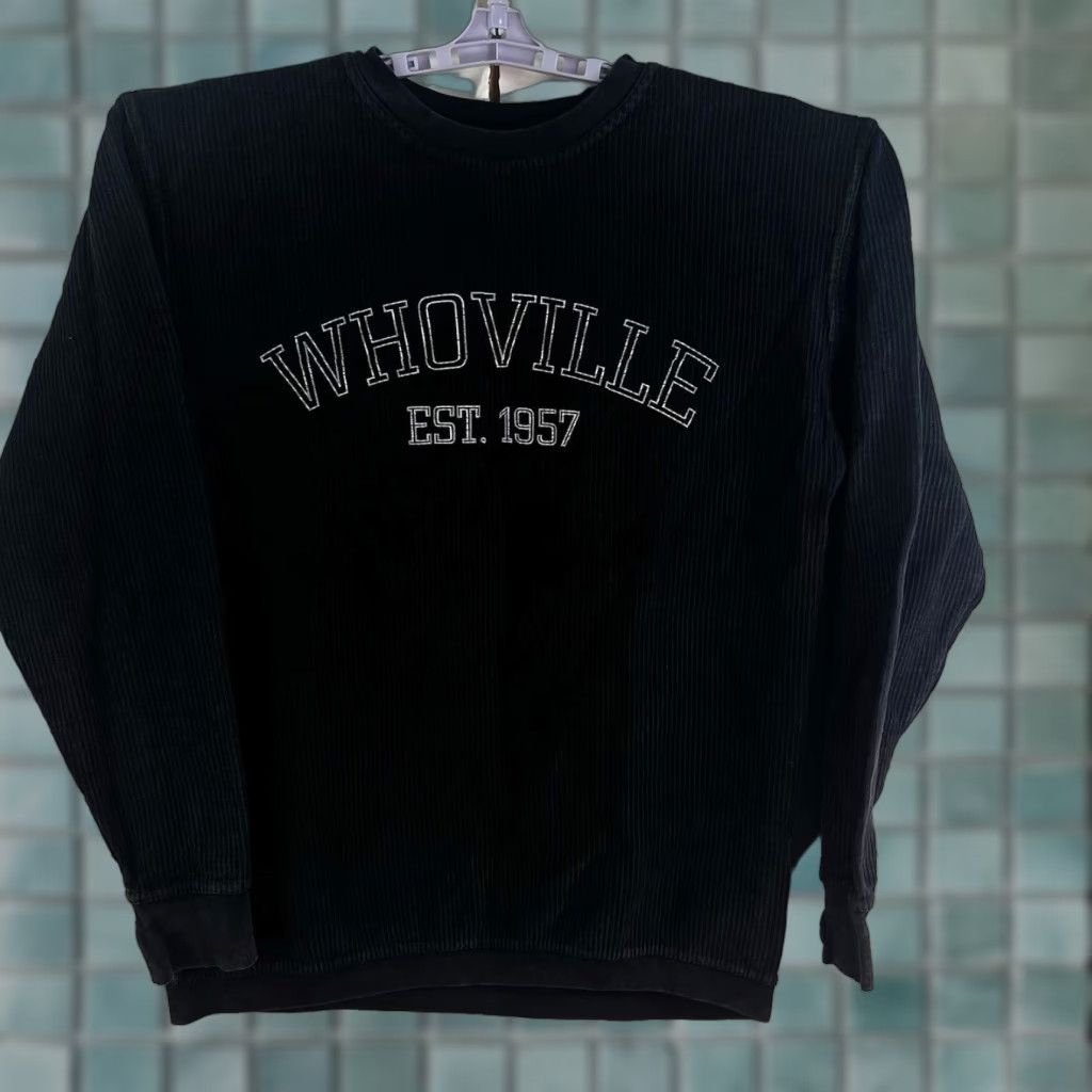 Vintage Royce Corduroy Sweatshirt Mens M Black Long Sleeve Graphic Print Crew Neck Vintage? No (use original) Size US M / EU 48-50 / 2 - 1 Thumbnail