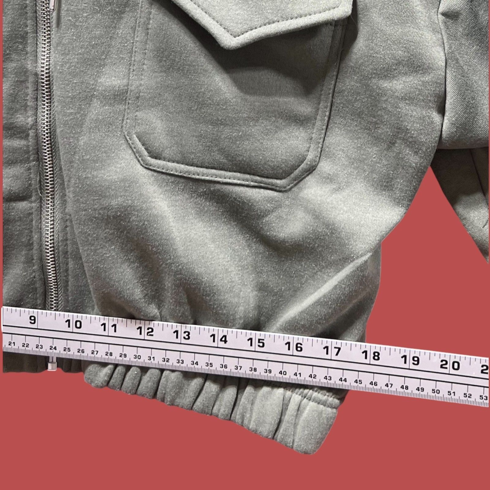Other Love Mood - Women's Long Sleeve Hooded Sweatshirt - Olive Gr Size L / US 10 / IT 46 - 5 Thumbnail