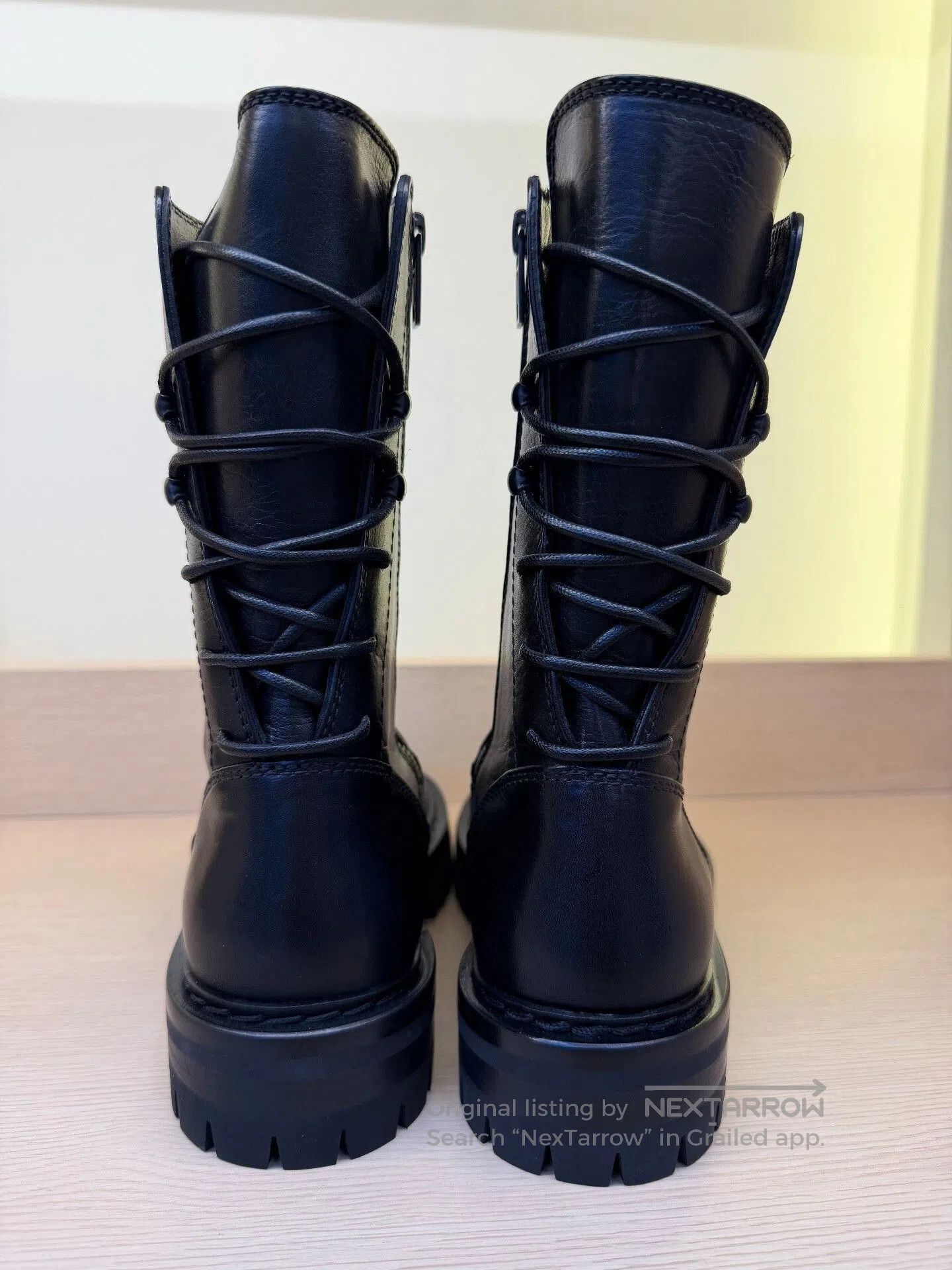 Ann Demeulemeester Ann Demeulemeester Black Rear Lace Mid. Size US 4 / IT 34 - 4 Thumbnail