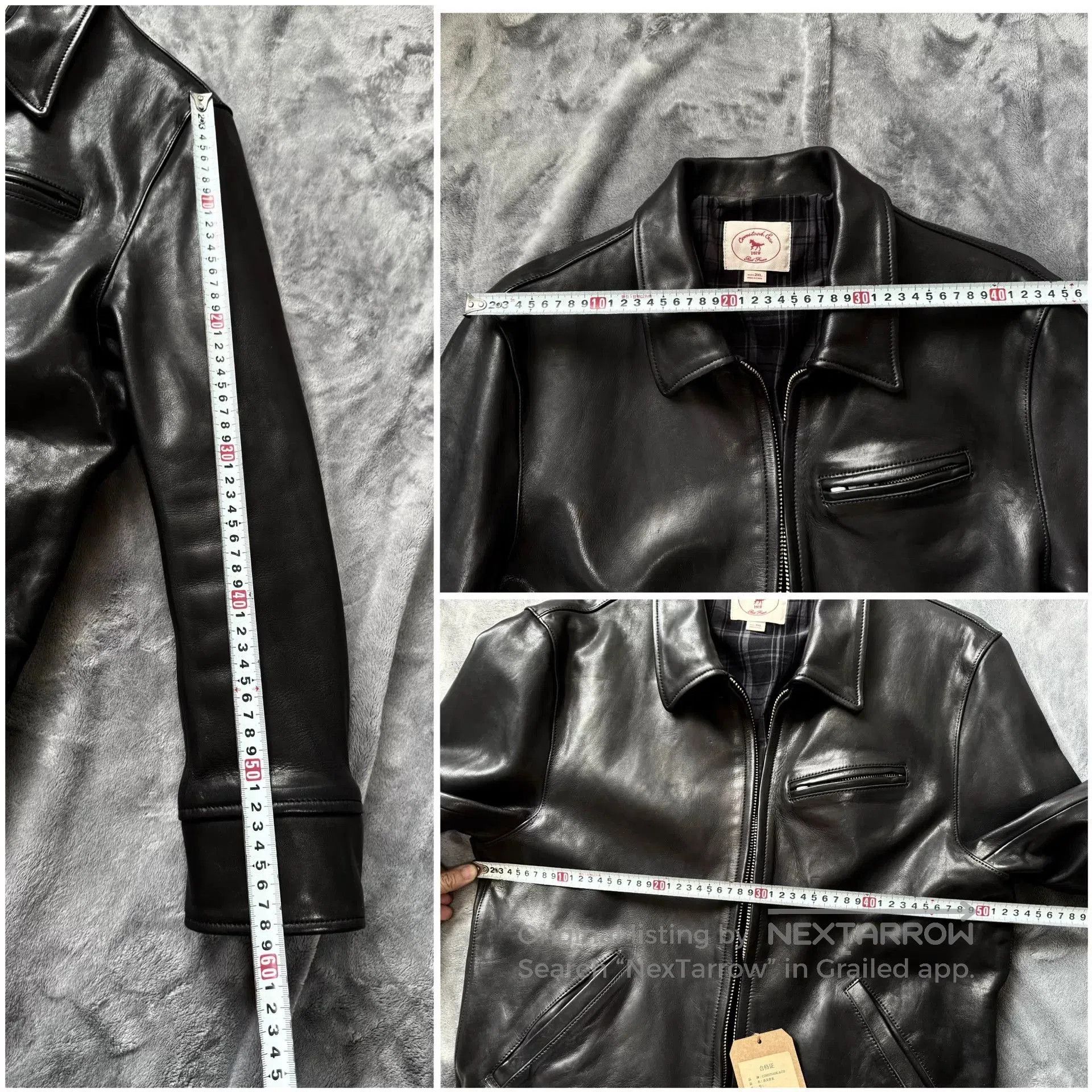 Vintage JS02 Men's Horsehide Leather Jacket. Size US XXL / EU 58 / 5 - 5 Thumbnail