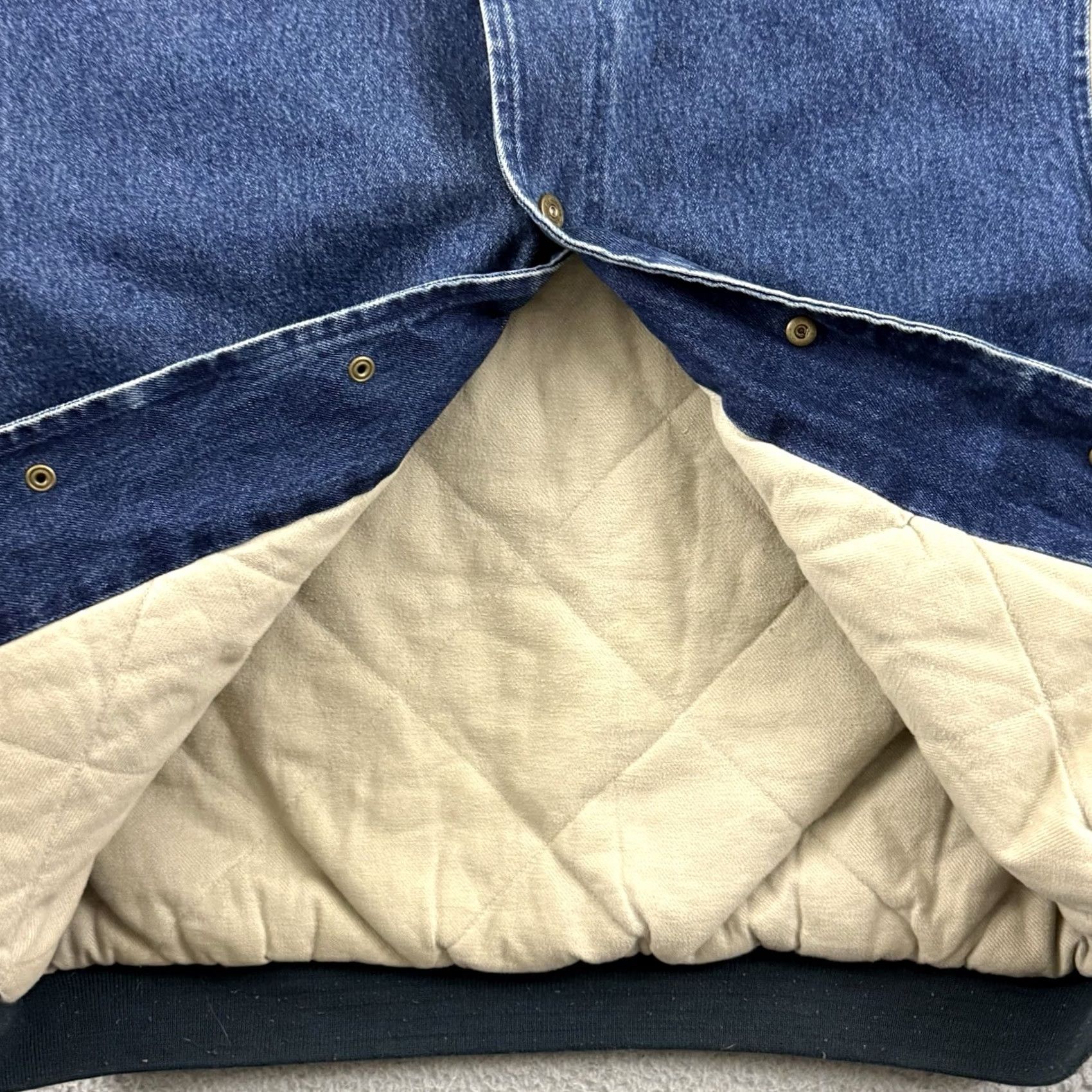 Vintage VINTAGE Cabela's Jacket Men Large Blue Denim 90s Lined Snap Button Grunge Outdoor Jacket Size US L / EU 52-54 / 3 - 7 Thumbnail