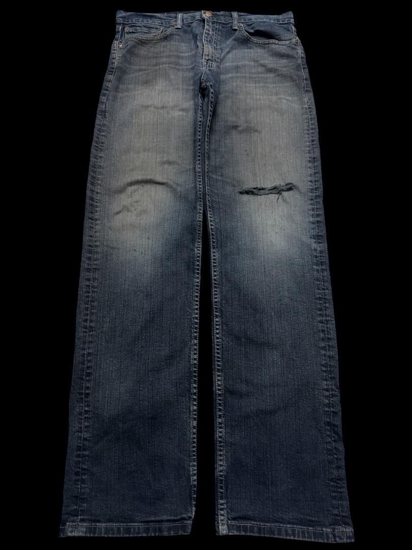 Levi's GRUNGE Vintage Y2K Levi’s Rusty Thrashed Distress Dark Jean Size US 33 - 1 Thumbnail