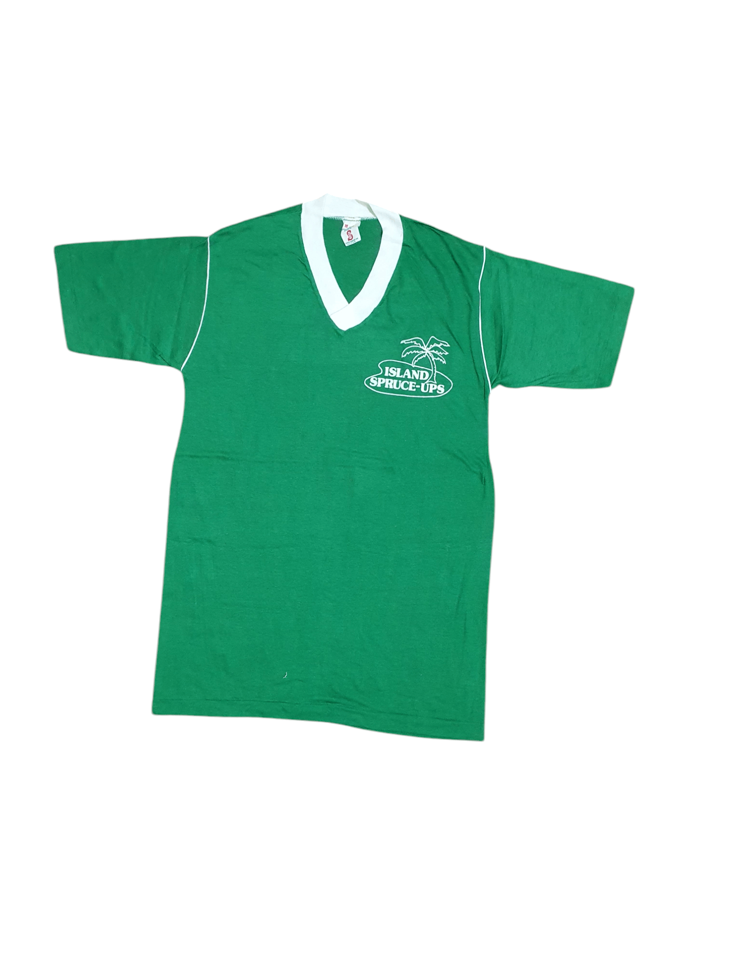 Soffe × Vintage VINTAGE SOFFE ATHLETIC 16”/26.5” V-COLAR T-SHIRT Size US M / EU 48-50 / 2 - 7 Thumbnail