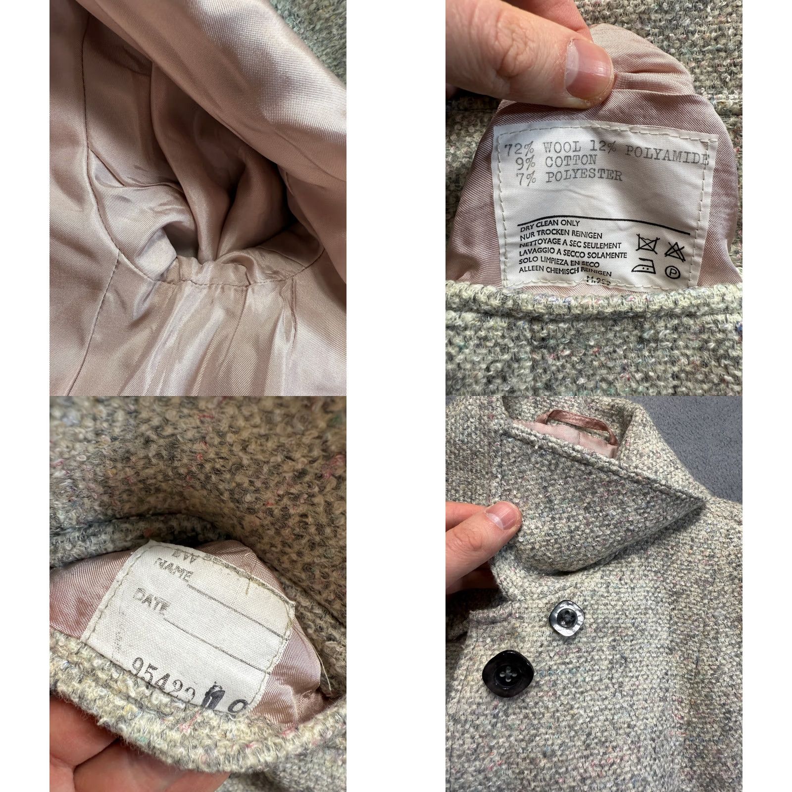 Aquascutum Aquascutum Beige Wool Blend Jacket Womens Size 36in Regular Size XS / US 0-2 / IT 36-38 - 9 Thumbnail