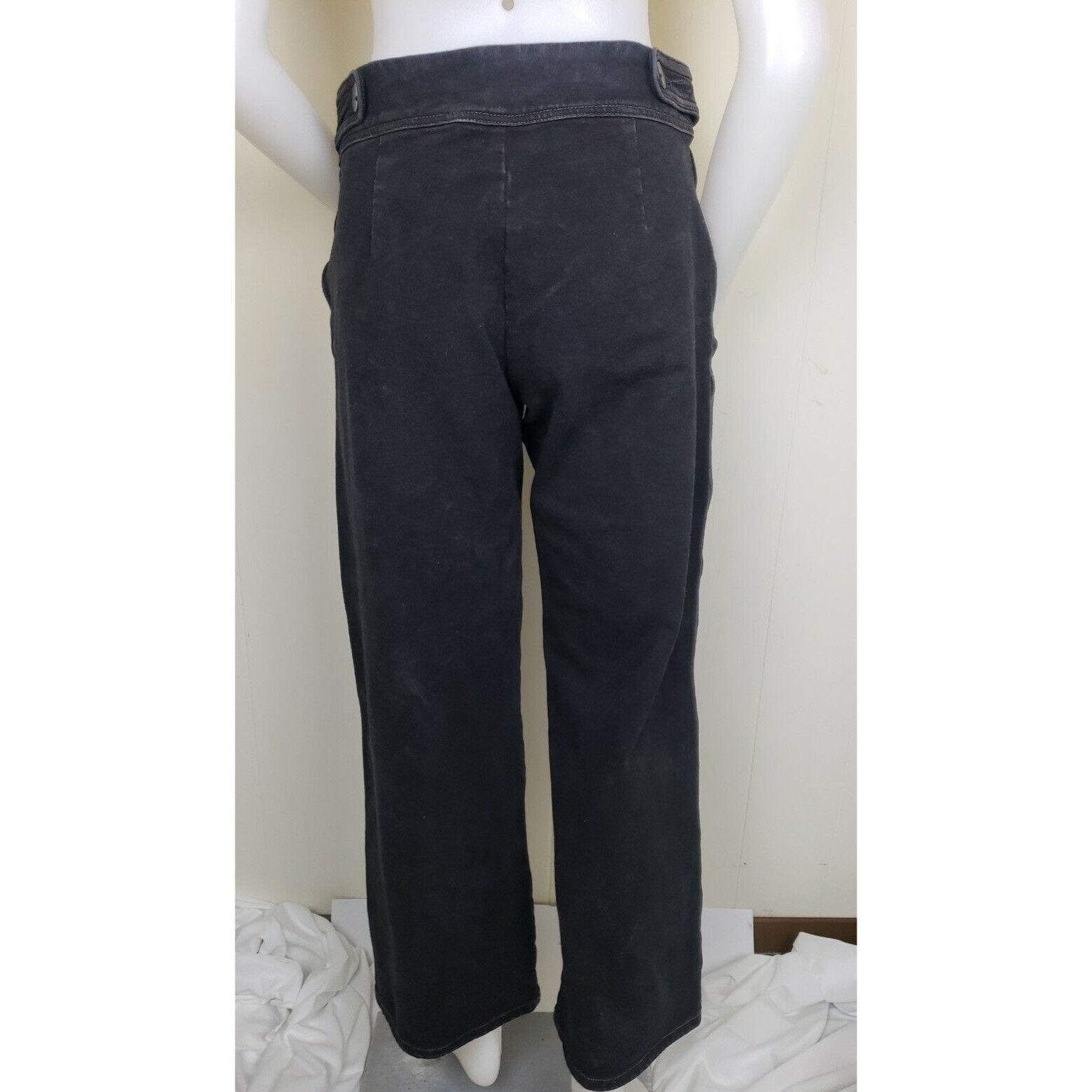 Other TravelSmith Wide Leg Sailor Pants Womens Sz 8 Petite Black B Size 30" / US 8 / IT 44 - 2 Thumbnail