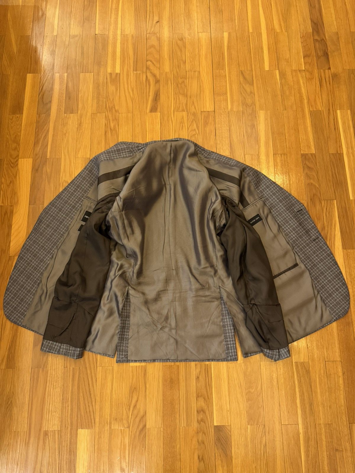 Emporio Armani Emporio Armani M Line Super 130’s Wool Check Blazer (IT 52) Size 52R - 7 Thumbnail