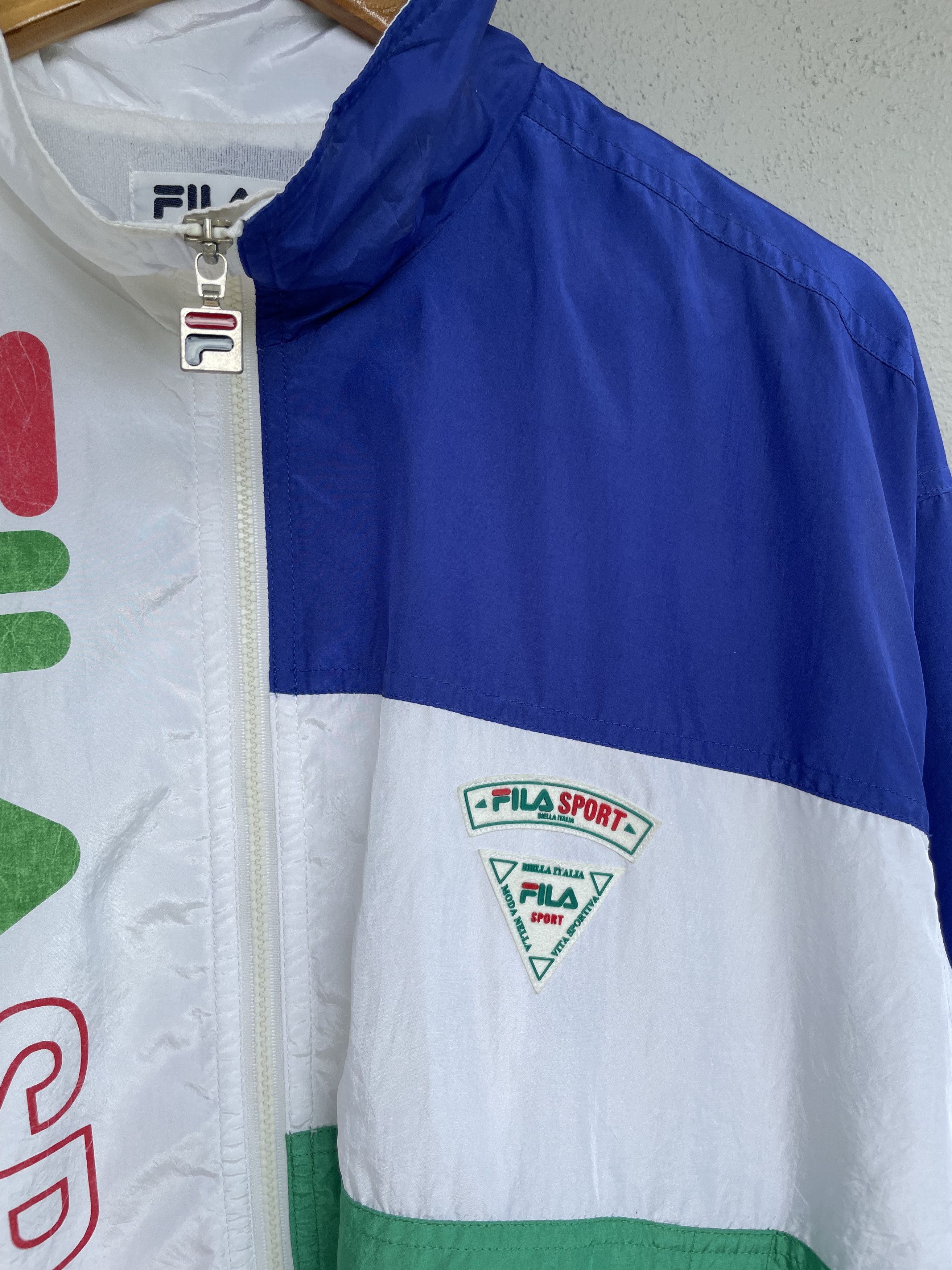 Vintage Fila Sport Colorblock Multicolor Hype Windbreaker Light Jackets