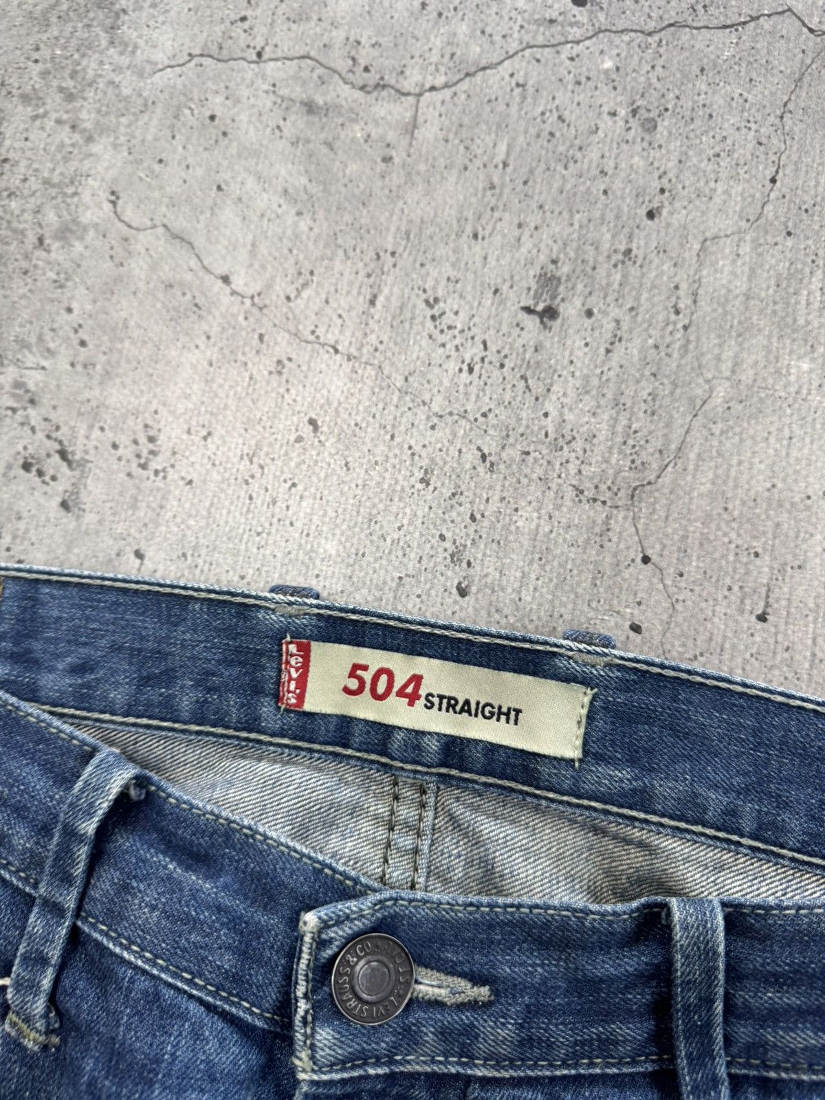 Levi's Vintage 90s Levis 504 Wash Baggy Jeans Size US 34 / EU 50 - 8 Thumbnail