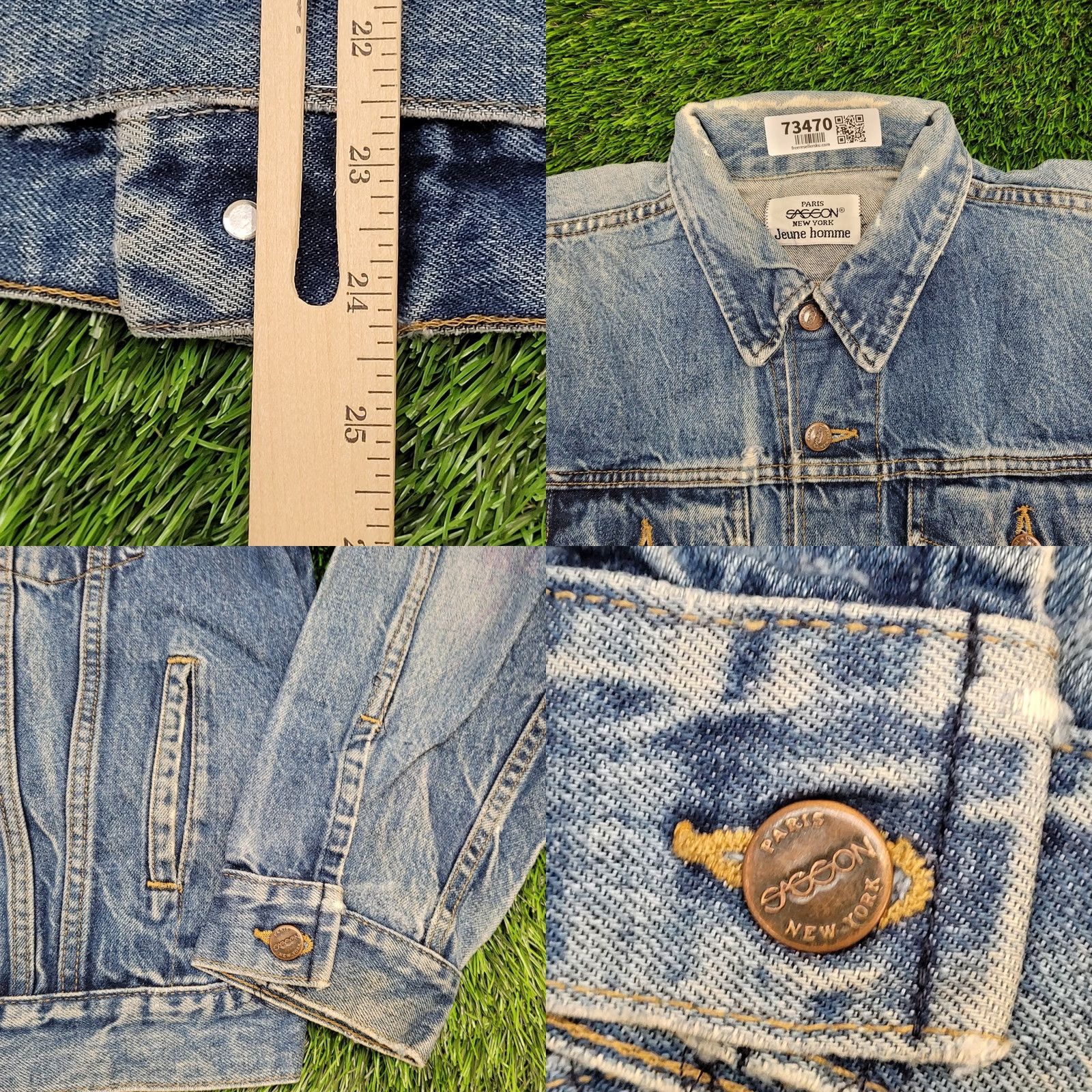 Vintage Vintage 80s SASSON Jacket Womens XL Cropped Size 4XL / US 24-26 - 9 Thumbnail