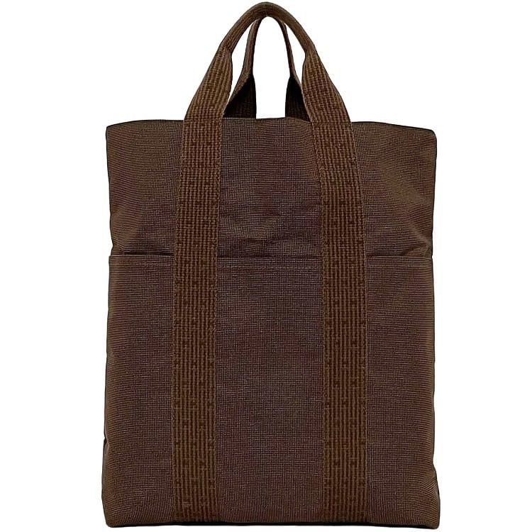 Hermes HERMES Tote Bag Brown Cotton Size ONE SIZE - 1 Thumbnail
