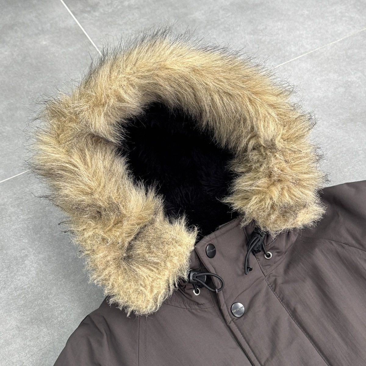 Carhartt Vintage Carhartt Anchorage Nylon Parka Jacket Hooded Brown Size US S / EU 44-46 / 1 - 11 Thumbnail