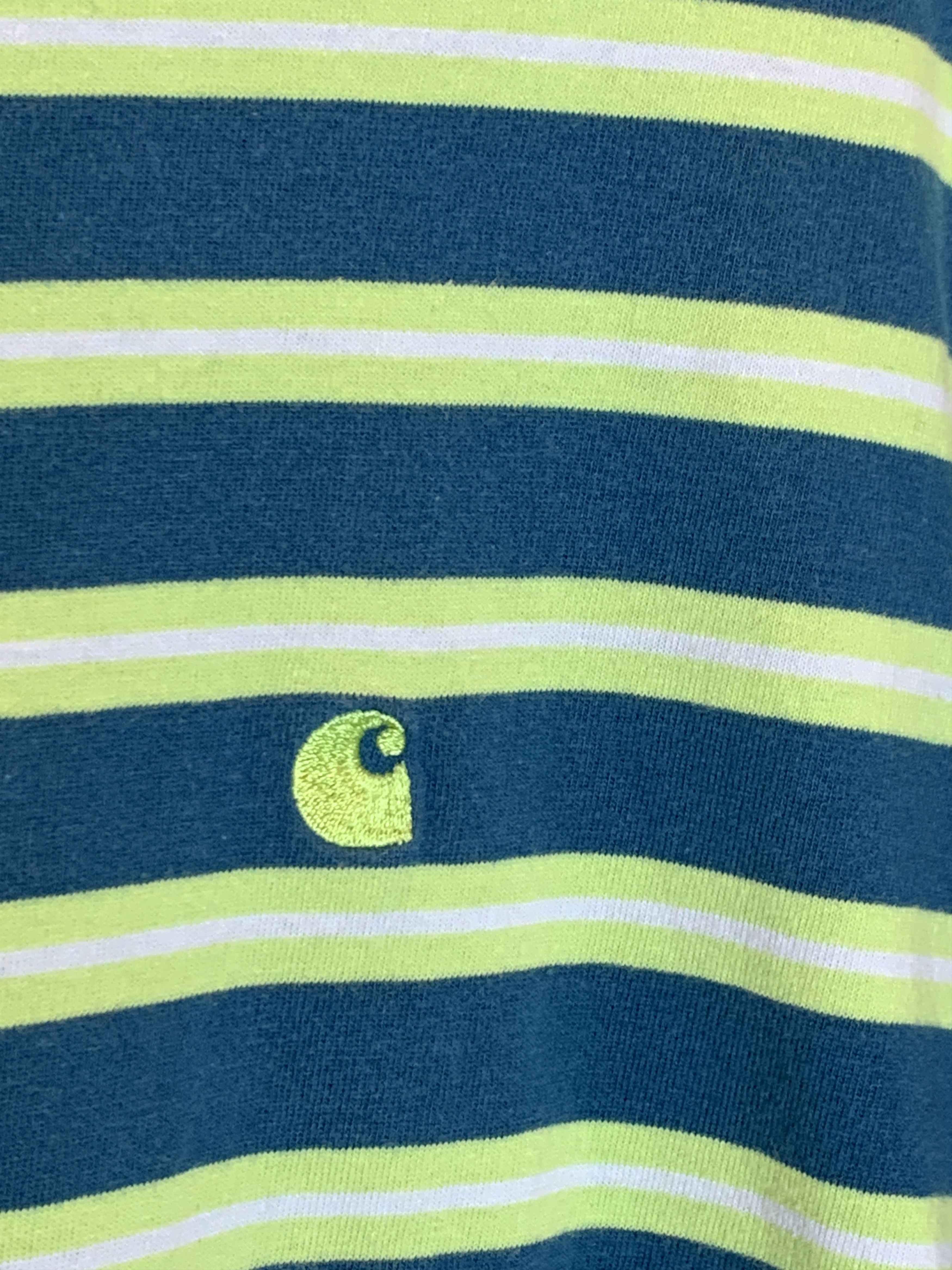Carhartt Wip RARE Carhartt WIP Work In Progress Embroidered Striped Shirt Size US XL / EU 56 / 4 - 4 Thumbnail