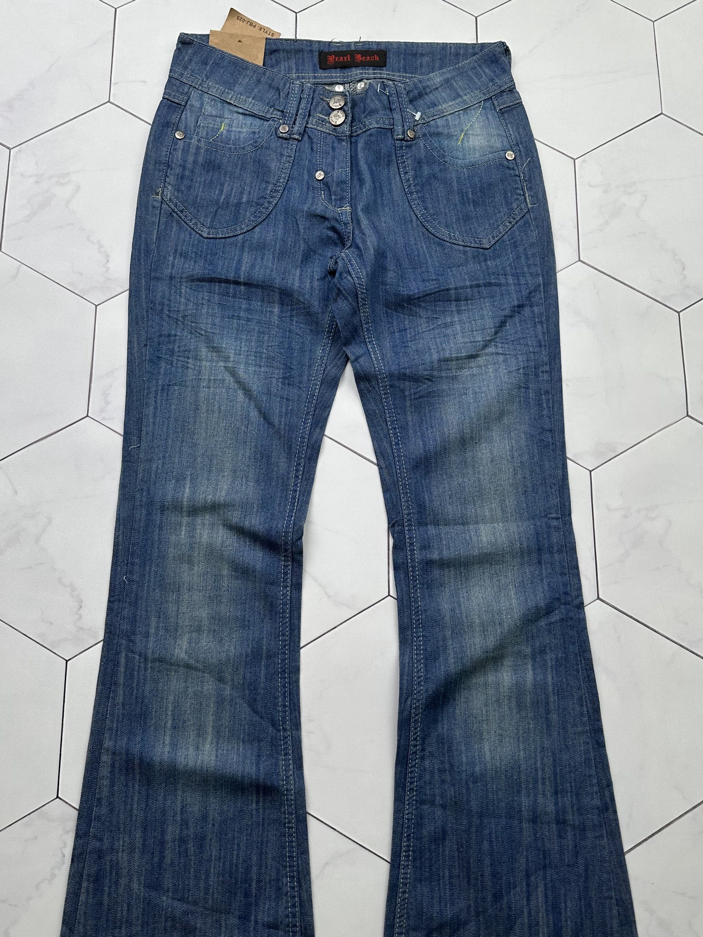 Japanese Brand Vintage Flare Jeans (B605)E2 Size 25" / US 0 / IT 36 - 2 Thumbnail