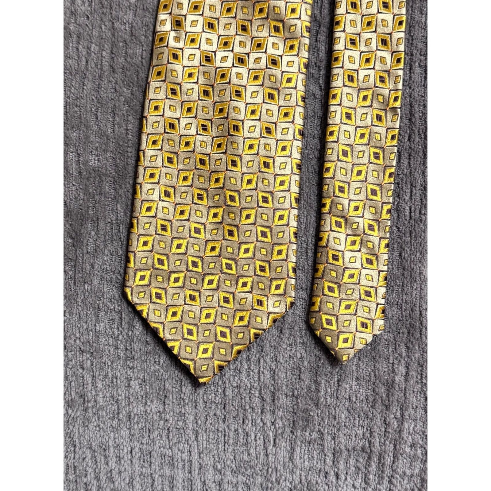 Vintage MINT Jhane Barnes Original Pattern Mens Silk Necktie Tie Size ONE SIZE - 6 Thumbnail