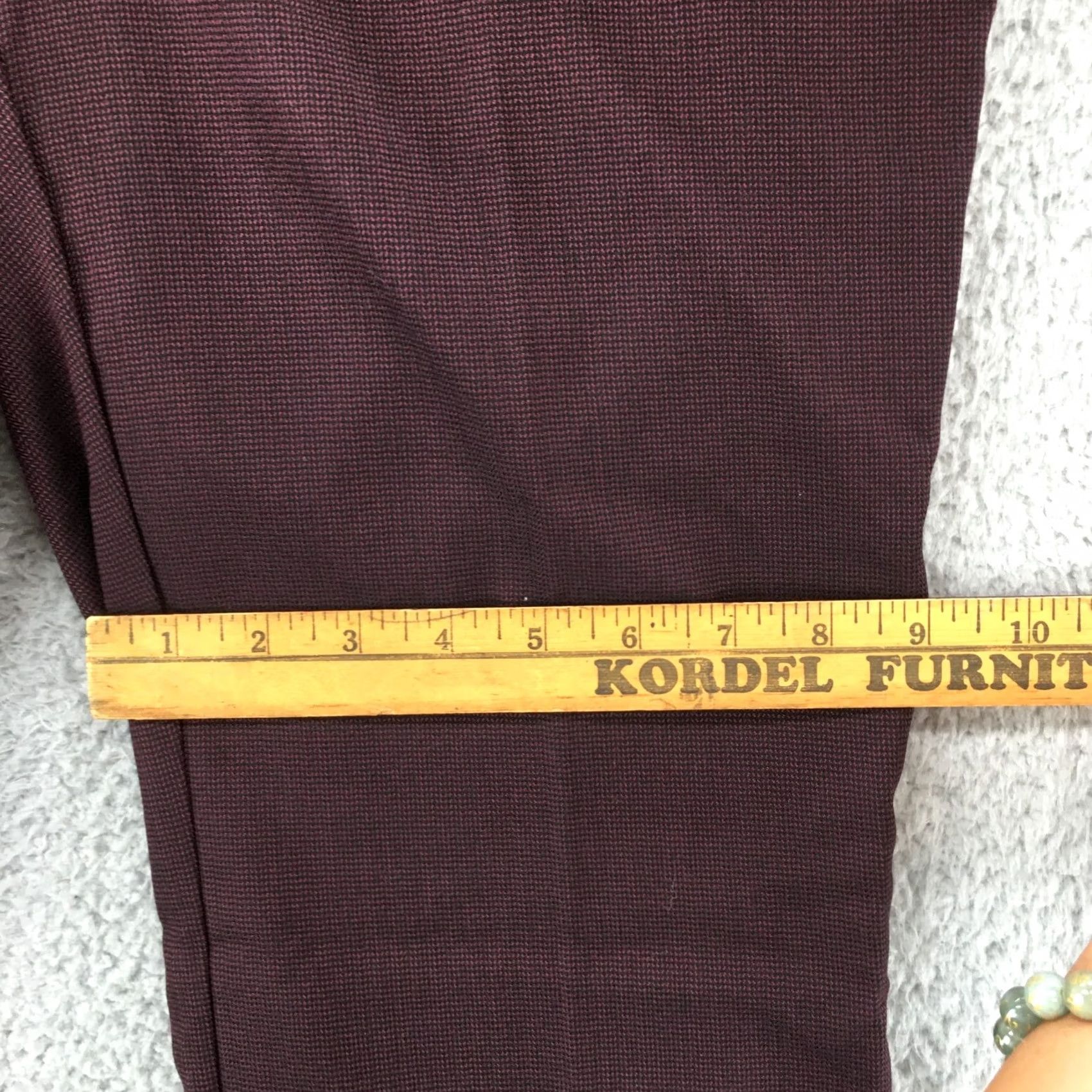 Worthington Worthington Curvy Fit Wide-Leg Trouser Dress Pants Womens 6S Purple Zip Fly NEW Shirt Pants Womens Purple 6 Wide Leg Inseam 30.5in Size 28" / US 6 / IT 42 - 6 Thumbnail