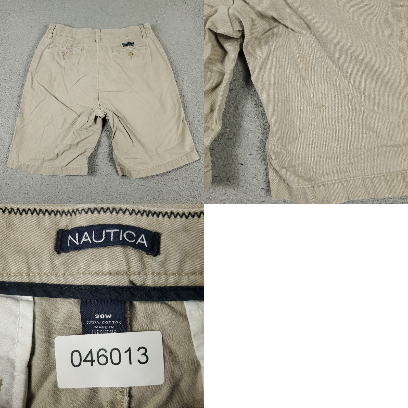 Nautica VINTAGE Nautica Shorts Mens Waist 30 Beige Casual Flat Front Chino Size US 30 / EU 46 - 8 Thumbnail