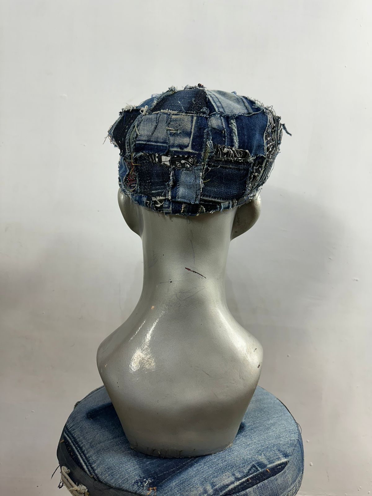 Other Custom Made Denim Paisley Patchwork Newsboy hats Size ONE SIZE - 4 Thumbnail