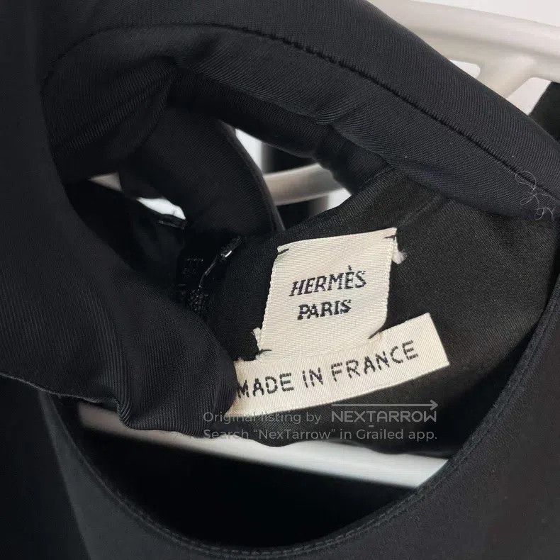 Hermes Hermes Silk Black Dress Size XXS / US 00 / IT 34 - 4 Thumbnail