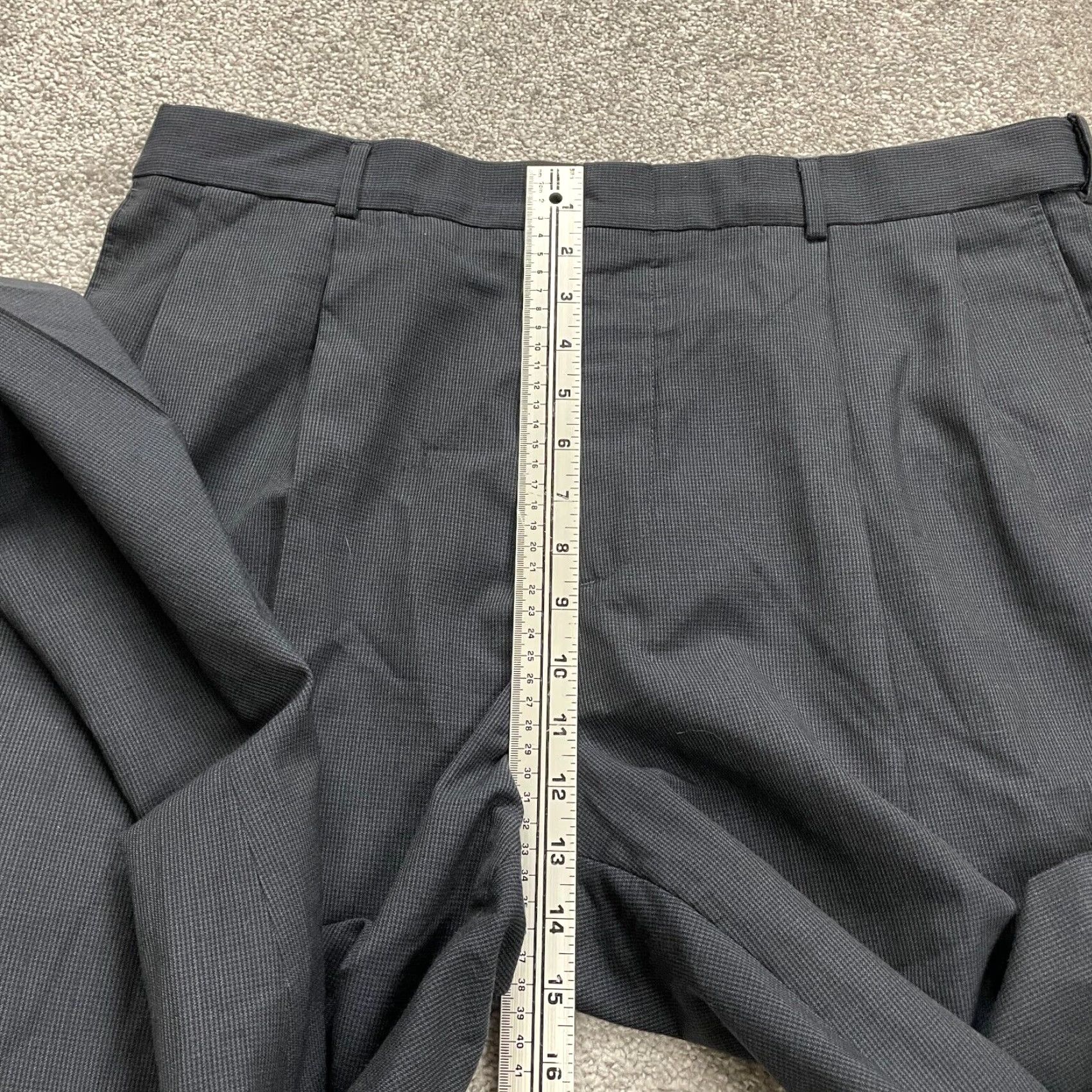 Lands' End VINTAGE Lands' End Wool Dress Pants Mens 38 Gray Straight Fit Business Casual Formal 30in Size US 38 / EU 54 - 6 Thumbnail