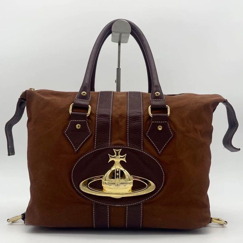 Vivienne Westwood Vivienne Westwood Brown classic color scheme Gold Saturn O Size ONE SIZE - 1 Thumbnail