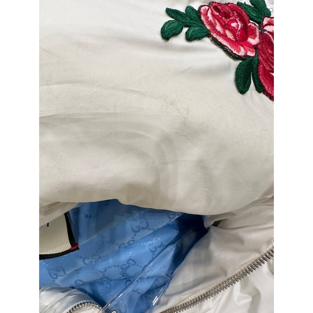 Gucci Gucci White Rose Collar Vest Puffer Jacket - Size 42 Size M / US 6-8 / IT 42-44 - 9 Thumbnail