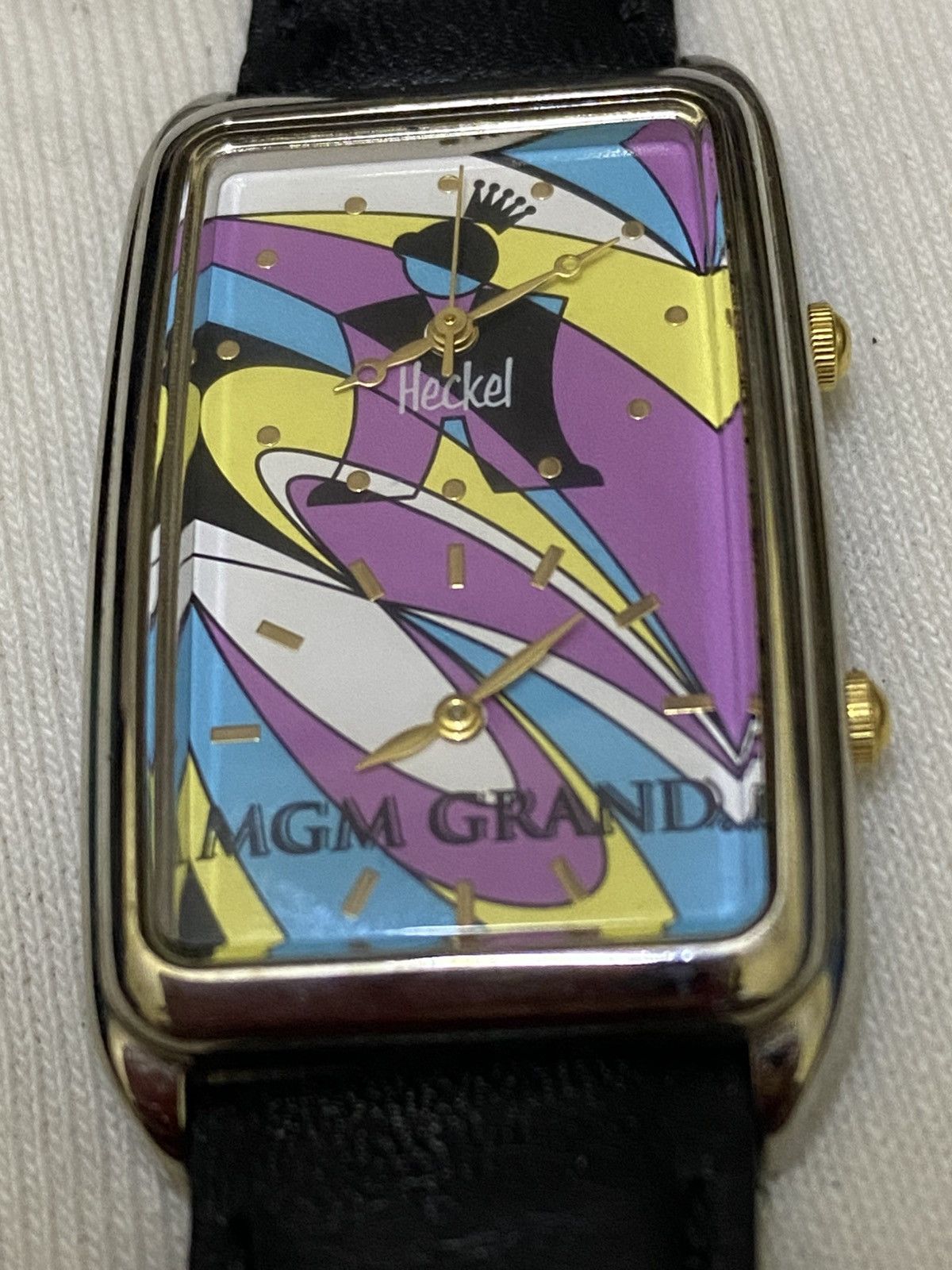 Japanese Brand 05' Heckel x MGM Grand Dual Time Square Watch Size ONE SIZE - 1 Thumbnail