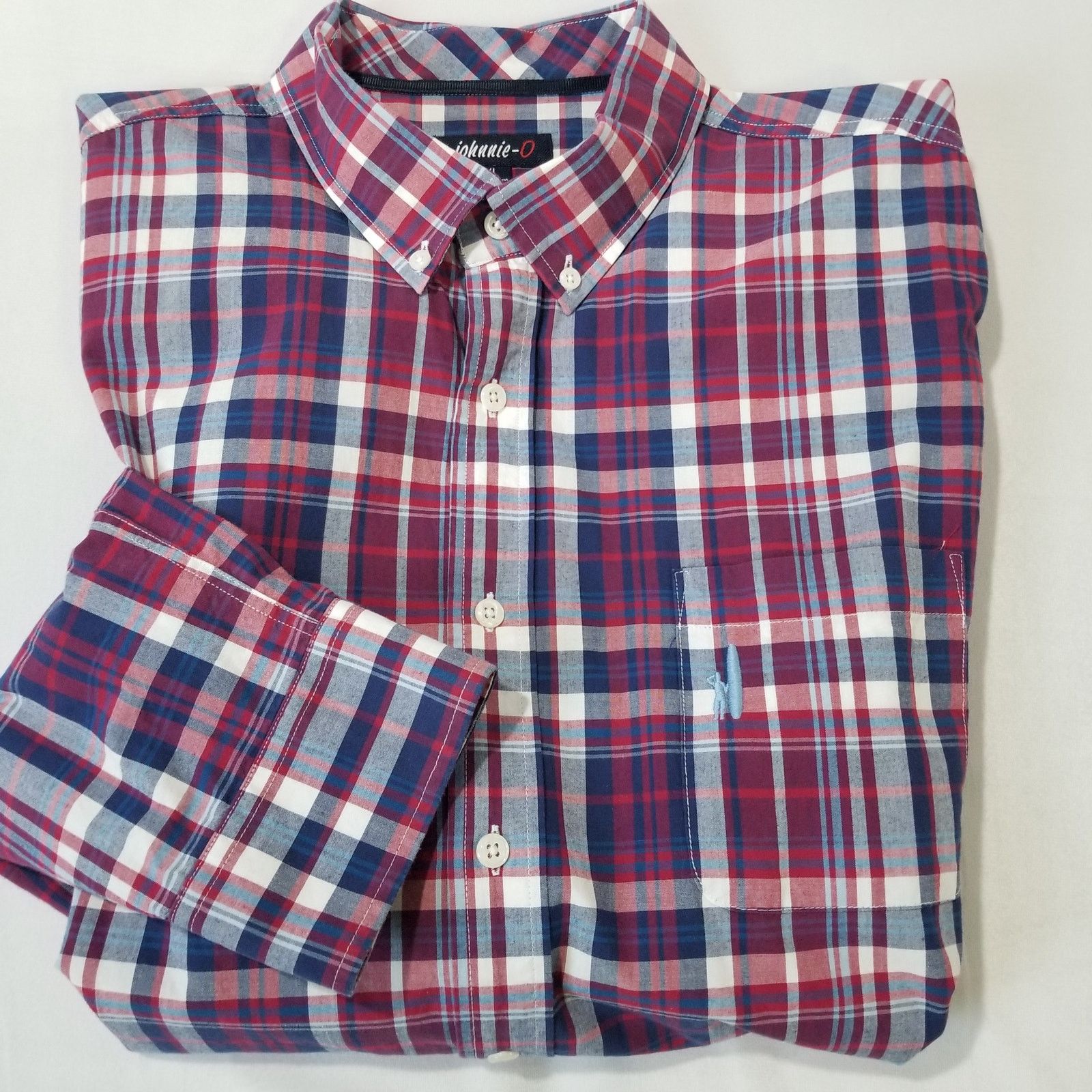 johnnie-O Johnnie-O Hangin Out Shirt XL Button Down Long Sleeve Plaid Size US XL / EU 56 / 4 - 1 Thumbnail