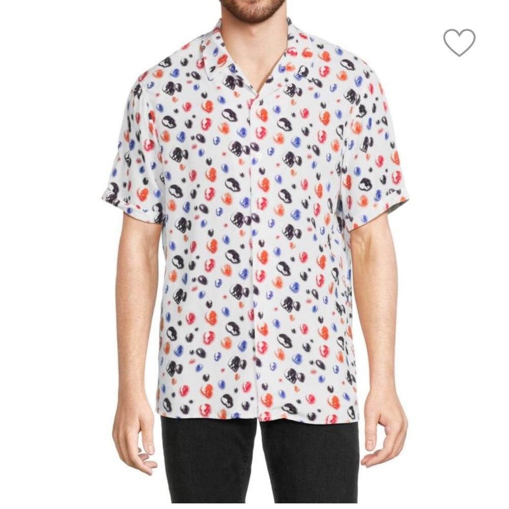 Designer BNWT Elevenparis Men's Skull Print Short Sleeve Shirt Size US S / EU 44-46 / 1 - 1 Thumbnail
