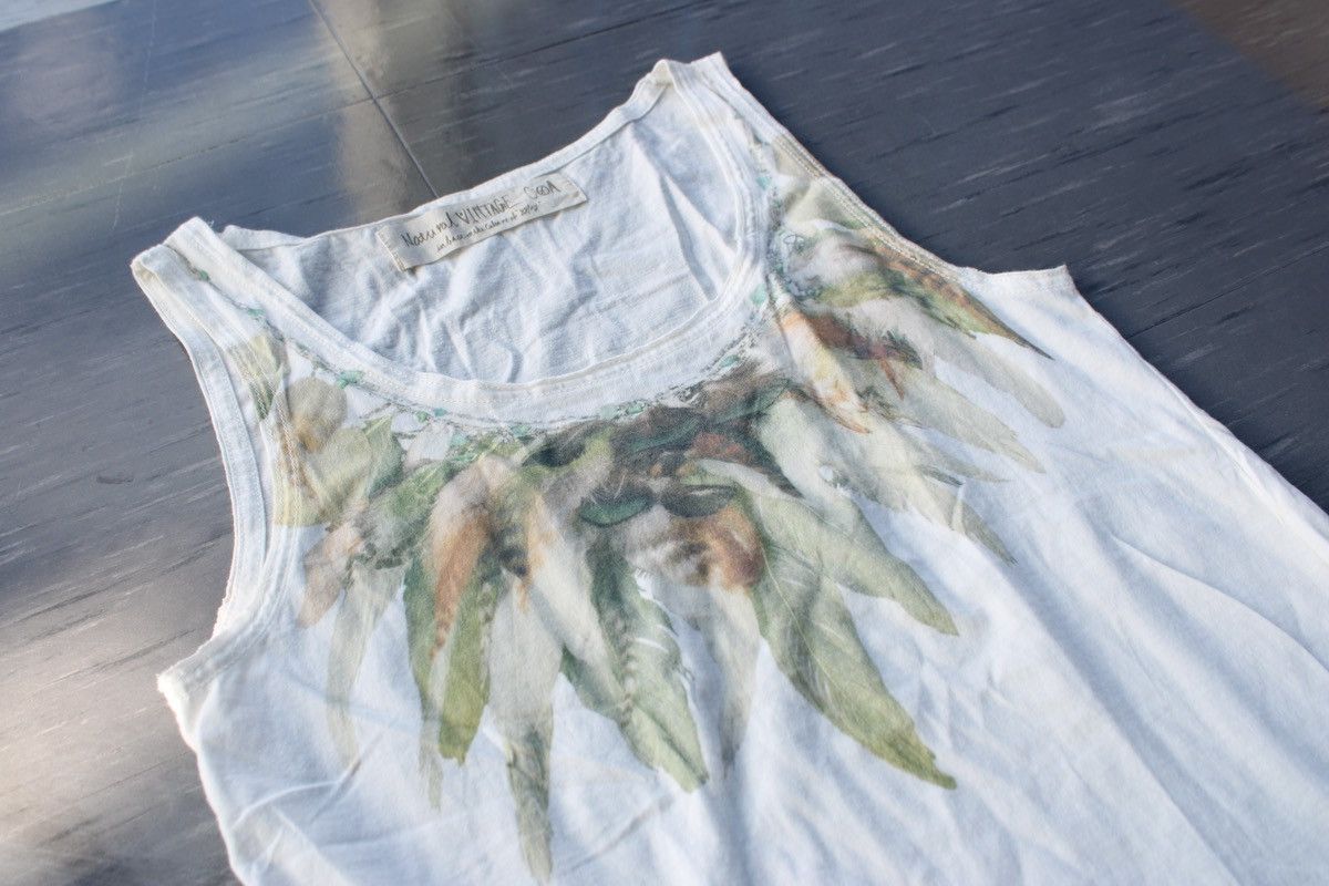 If Six Was Nine × Japanese Brand × Le Grande Bleu (L.G.B.) G.O.A Feather T-Shirt TANK Size US S / EU 44-46 / 1 - 4 Thumbnail