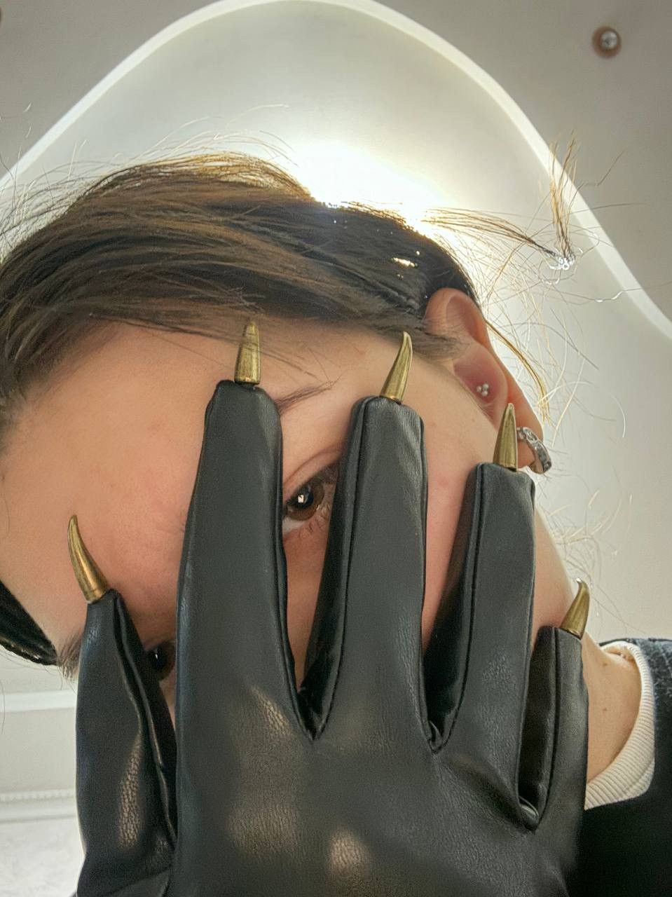 Japanese Brand × Vintage Y2k custome Glove dragon claws opium leather style claws Size ONE SIZE - 2 Thumbnail